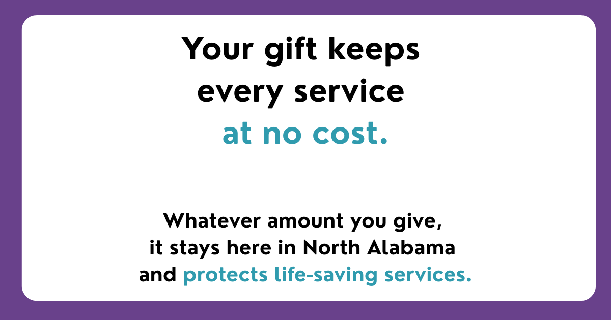 Campaign cover image for Your gift keeps every service at no cost.