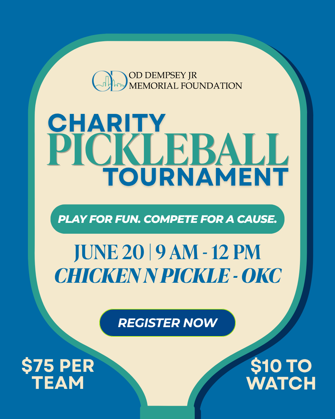 Campaign cover image for Charity Pickleball Tournament