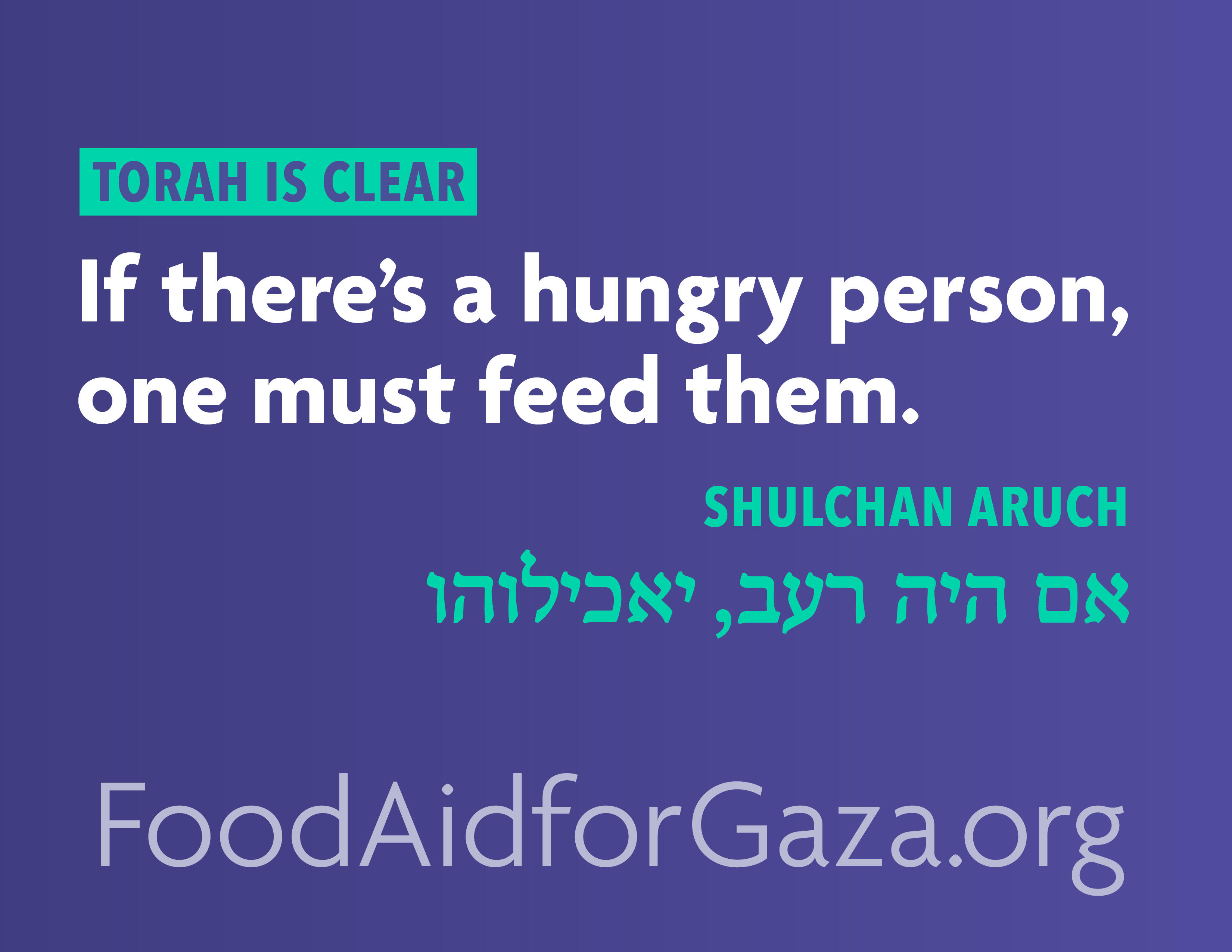 Campaign cover image for Jews for Food Aid for People in Gaza