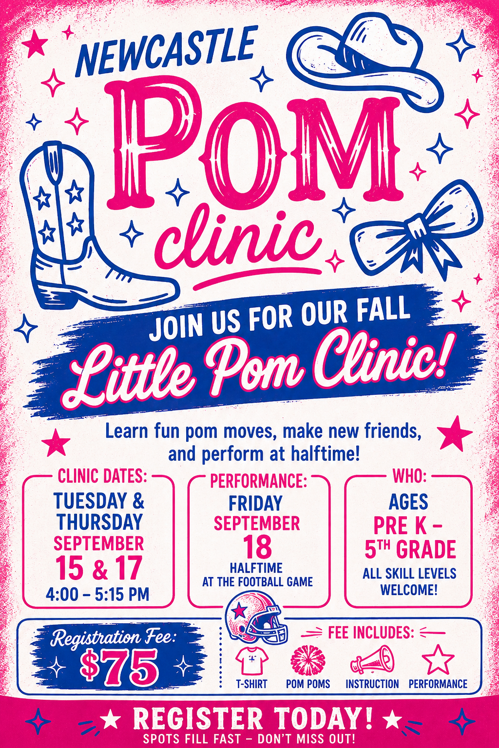 Campaign cover image for 2026 LITTLE POM CLINIC