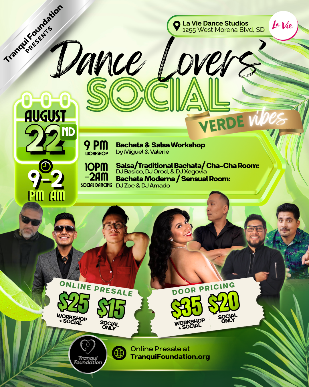 Campaign cover image for Dance Lovers' Social 💚 8/22