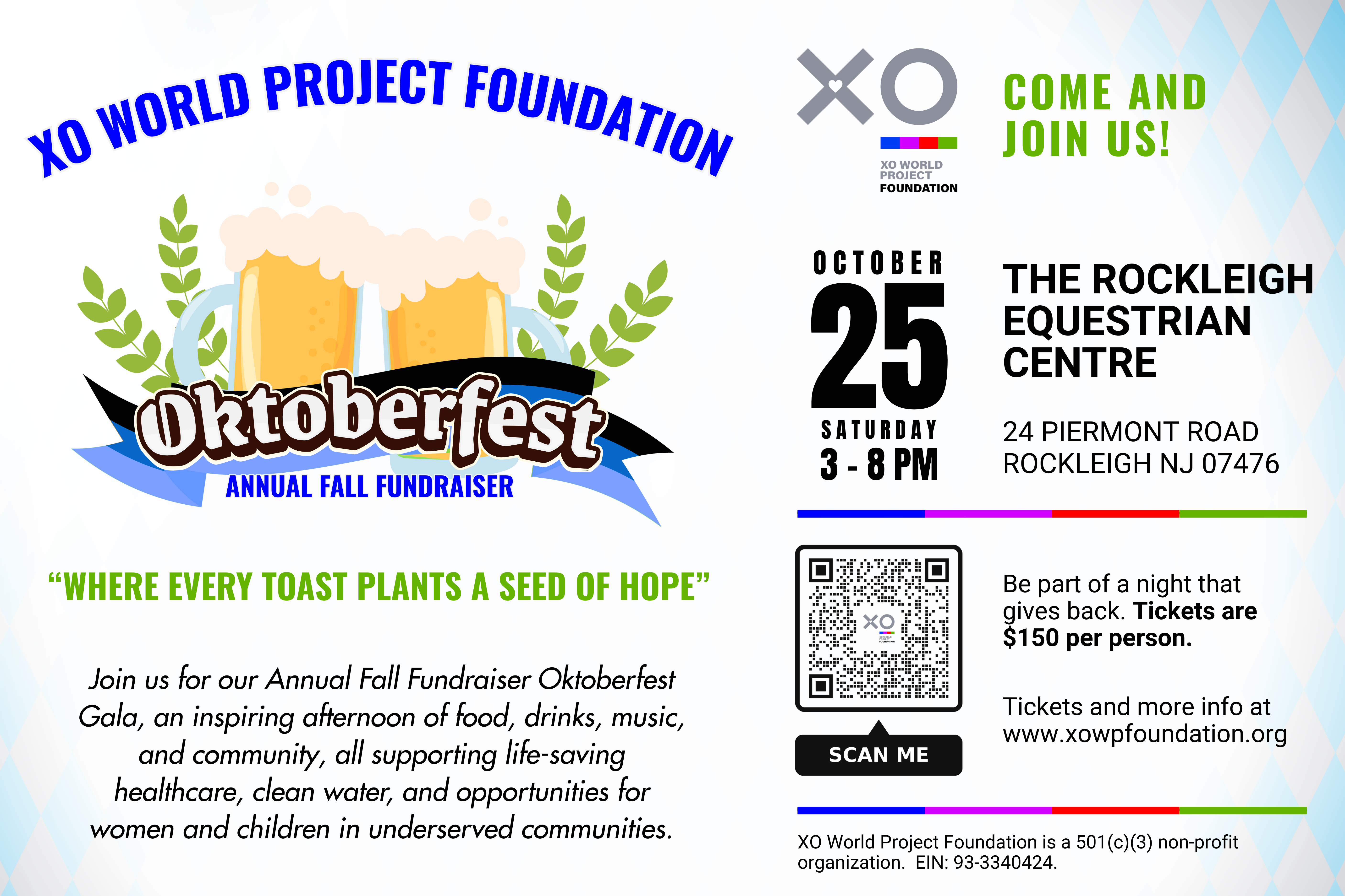 Campaign cover image for XO World Project Foundation Fundraiser Oktoberfest Gala
