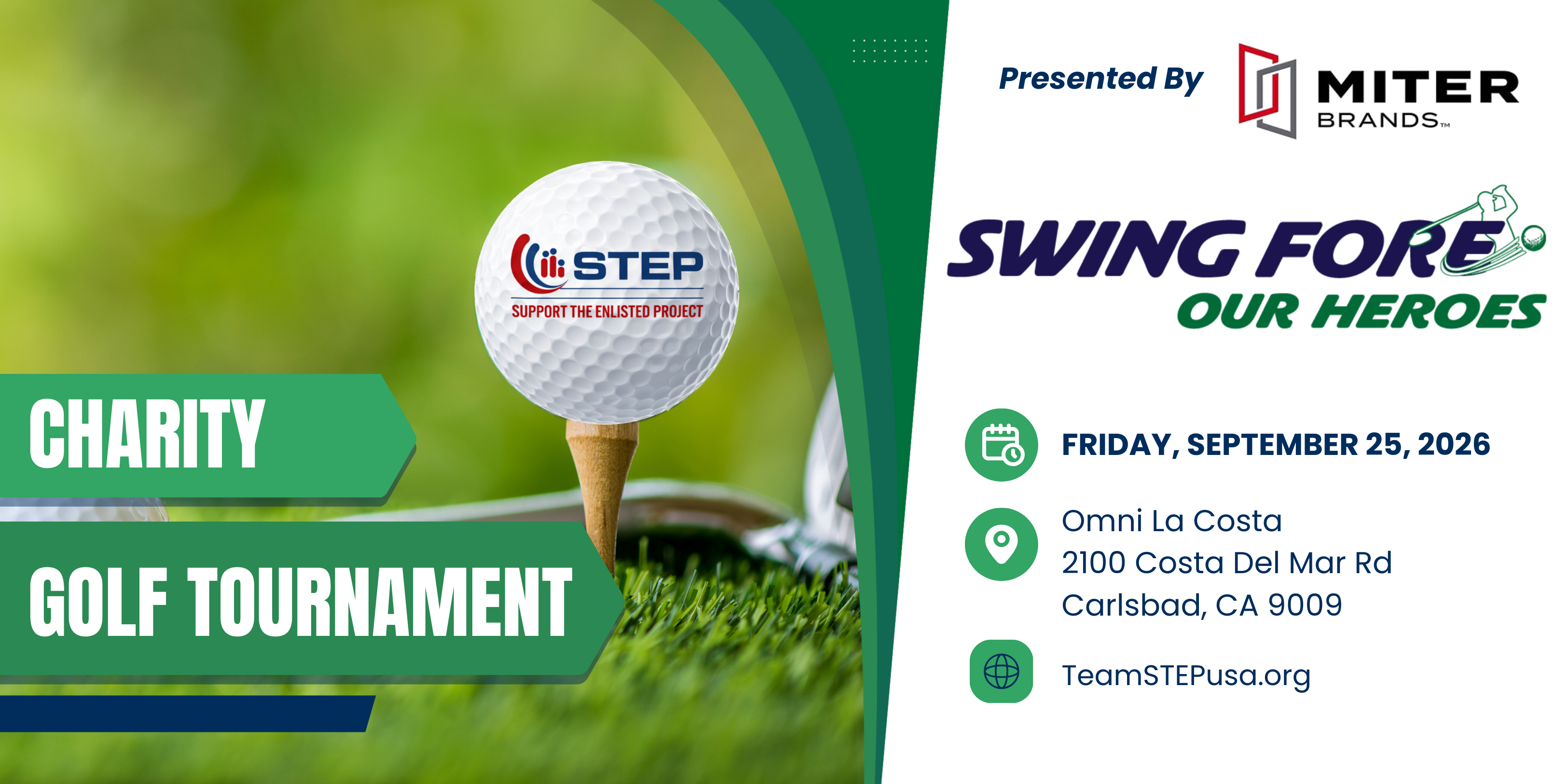 Campaign cover image for Swing Fore Our Heroes 9.25.26