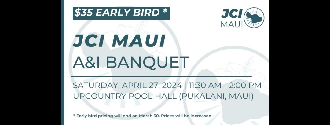 Campaign cover image for JCI Maui A&I Banquet