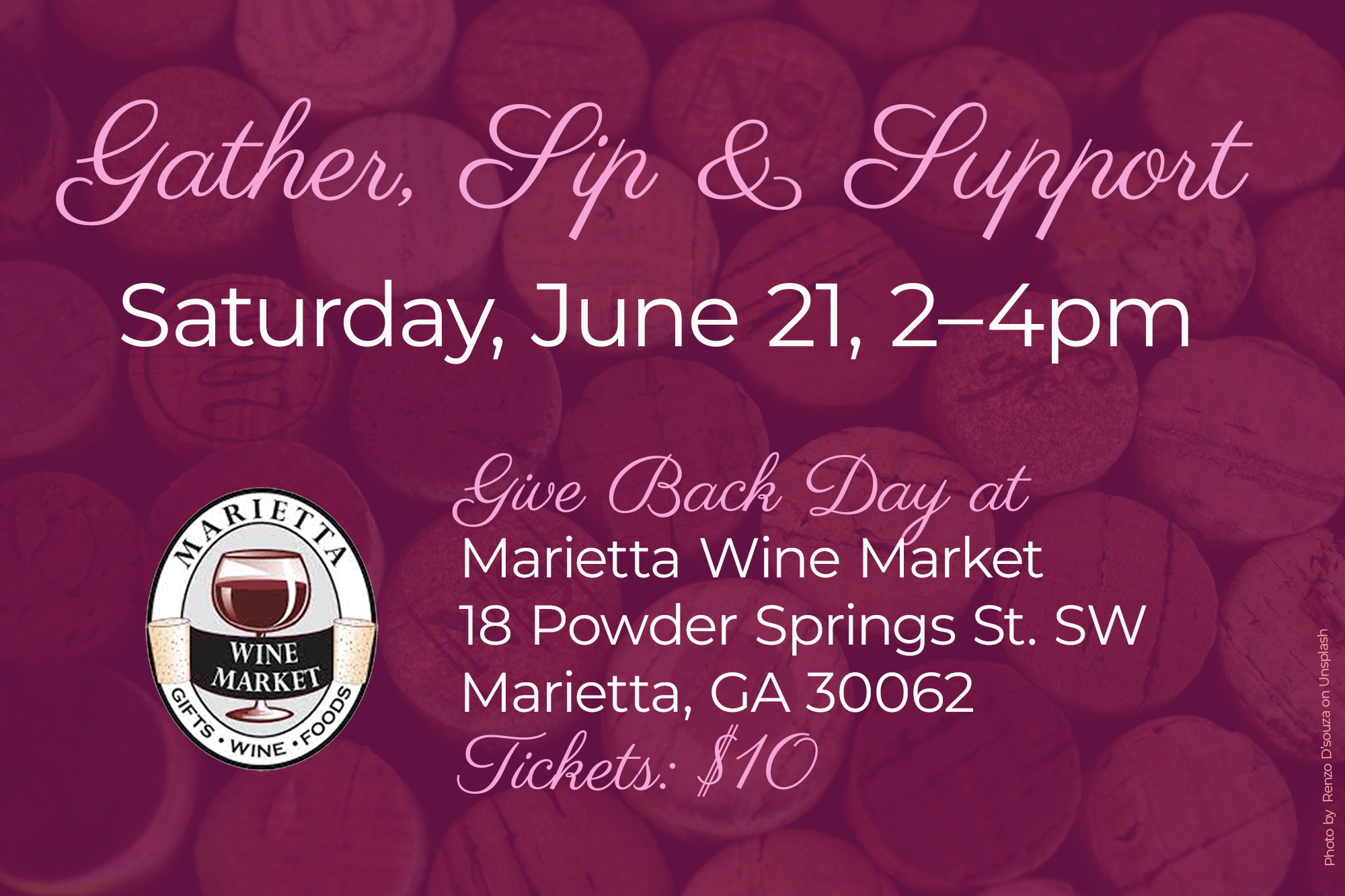Campaign cover image for Give Back Day at Marietta Wine Market