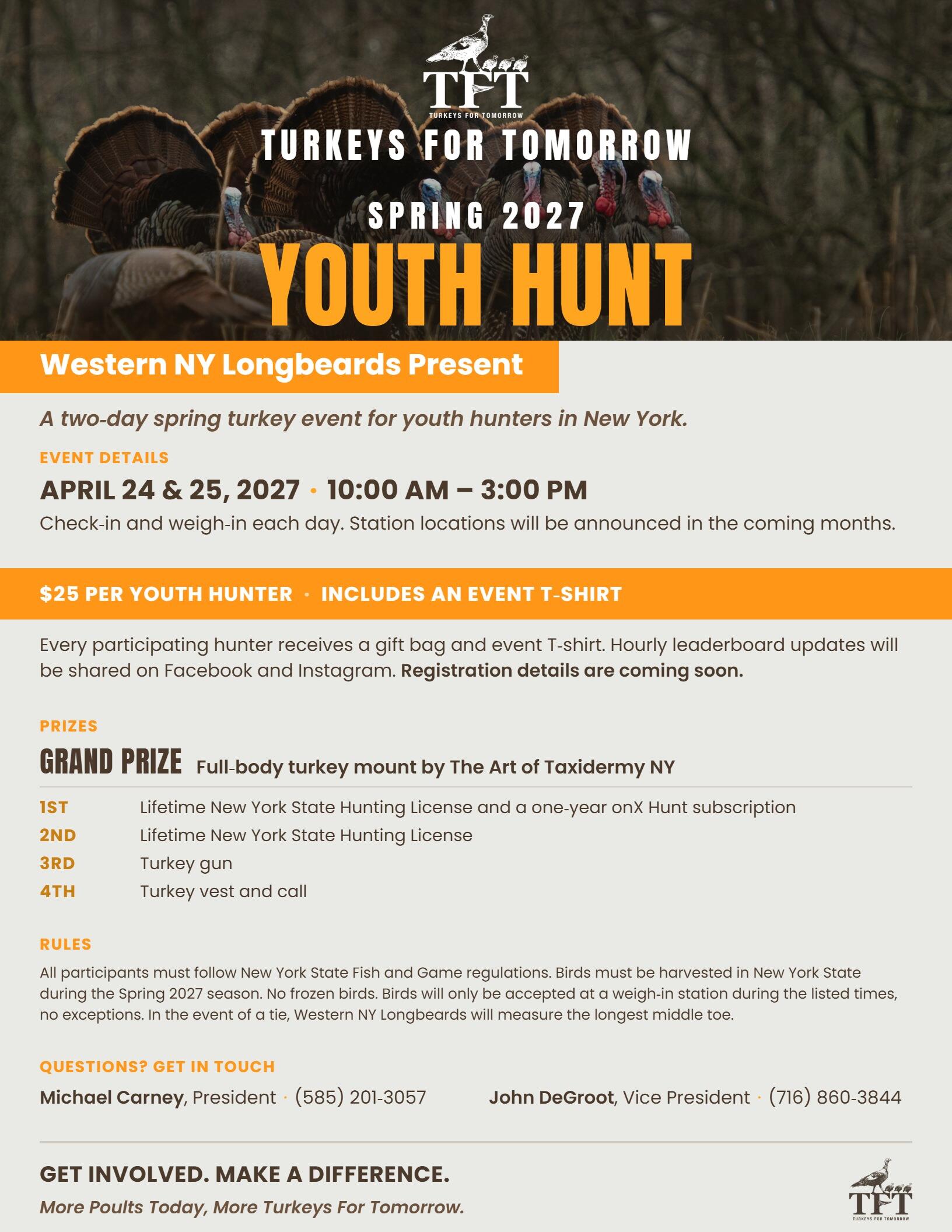 Campaign cover image for 4/24-25/27 | Western NY Longbeards TFT Youth Hunt