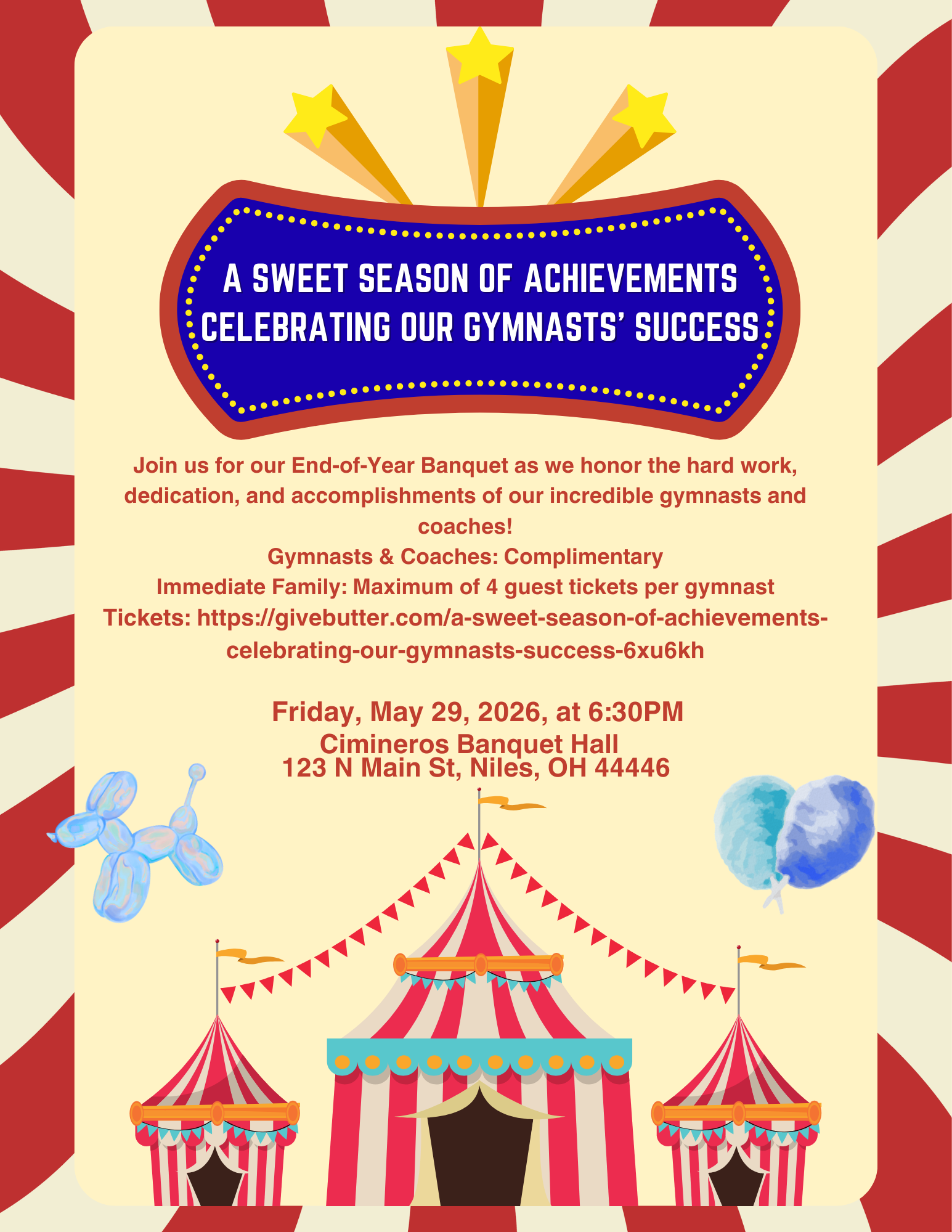 Campaign cover image for A Sweet Season of Achievements Celebrating Our Gymnasts’ Success