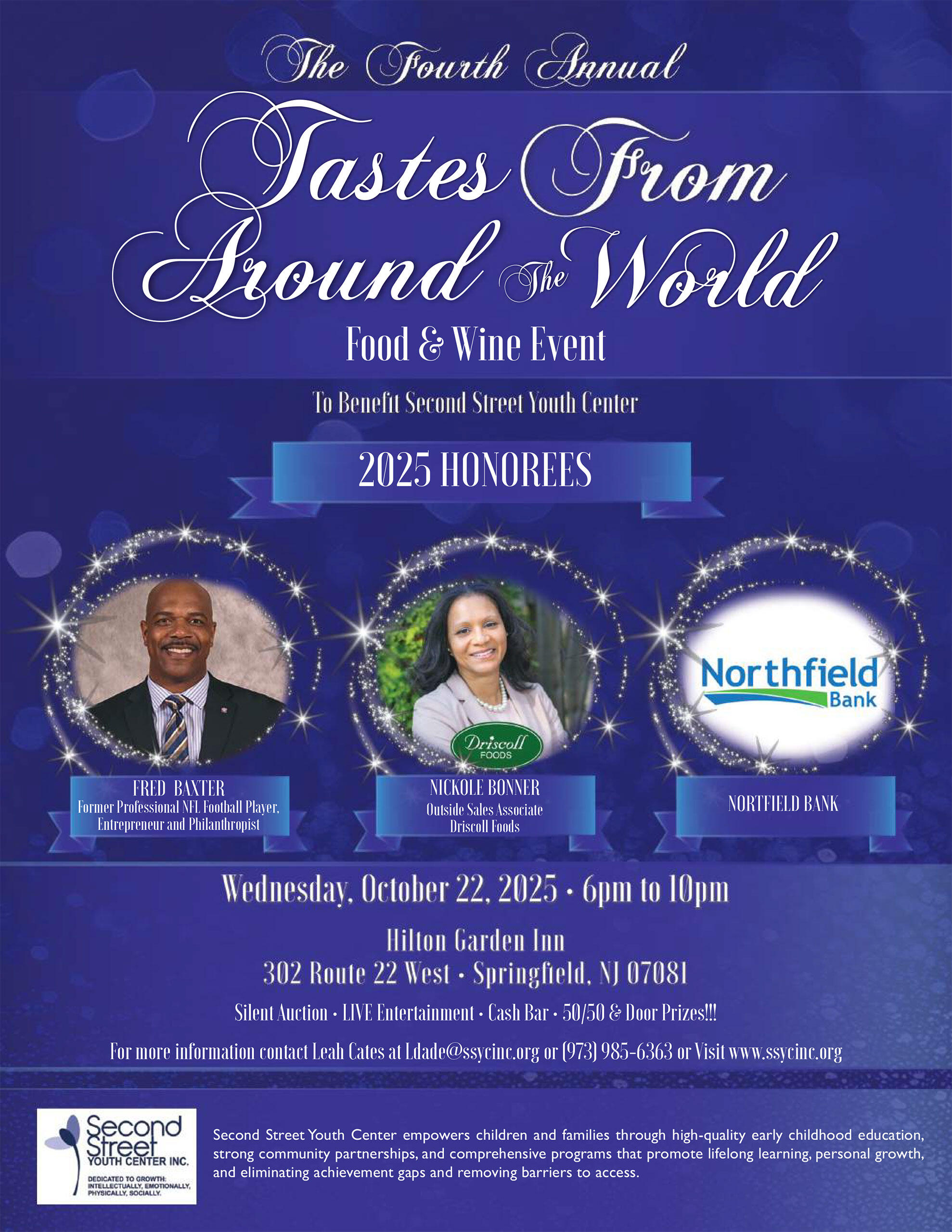 Campaign cover image for Second Street Youth Center - 4th Annual 2025 Tastes from Around the World - Food & Wine Tasting Event