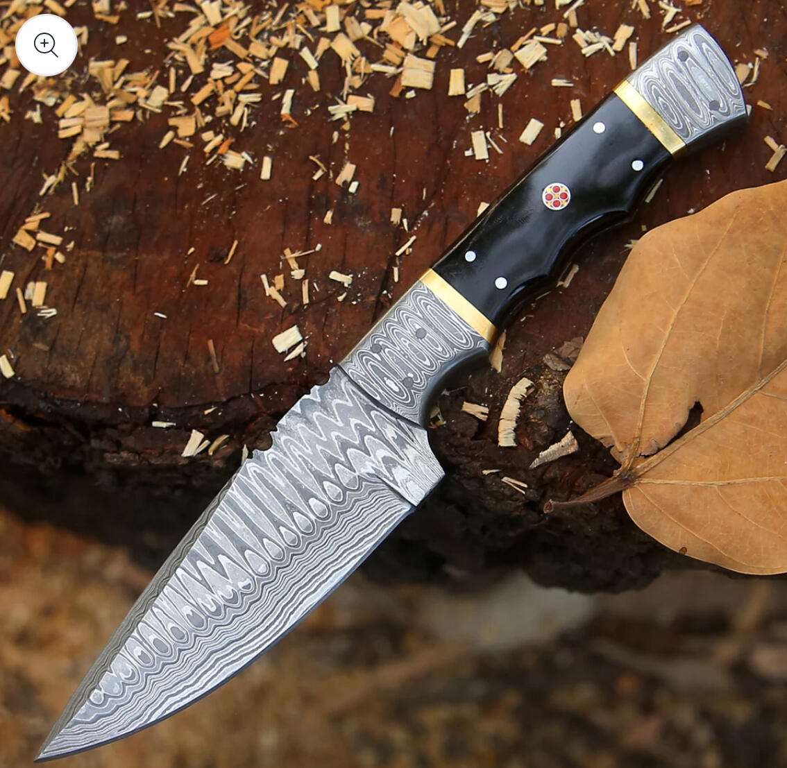 Campaign cover image for A RAFFLE BY SOKY PATRIOTS INC. CHARITABLE GAMING LICENSE #EXE0002904 for Georgian Blades The Thorpe Hunter – 9 inch Hand-Forged Damascus Hunting Knife