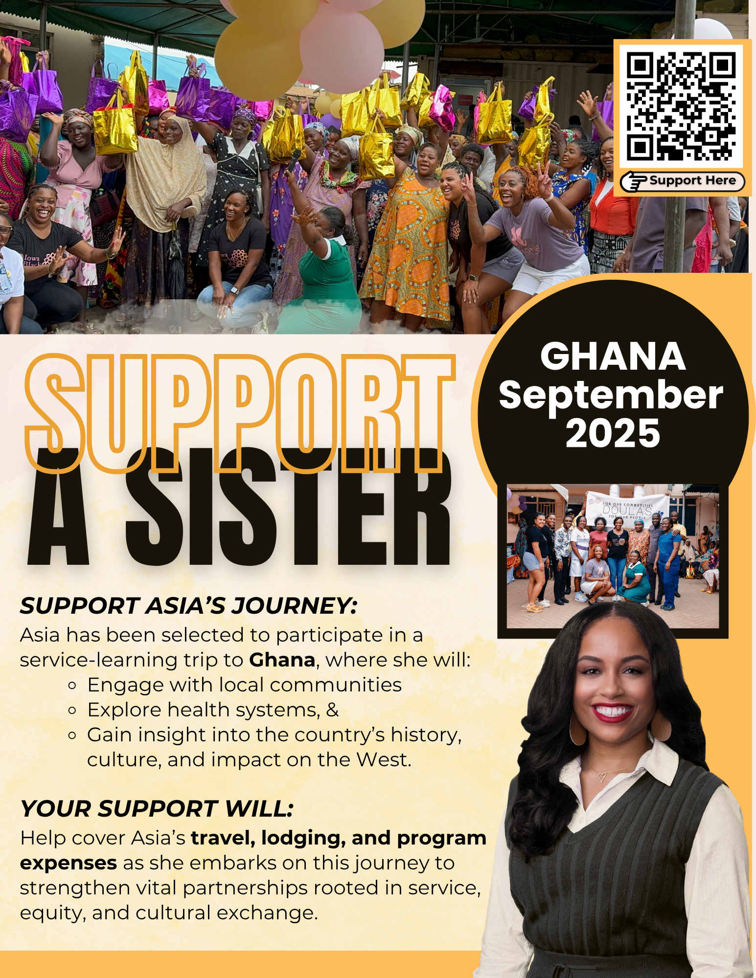 Campaign cover image for Support Asia's Journey to Ghana