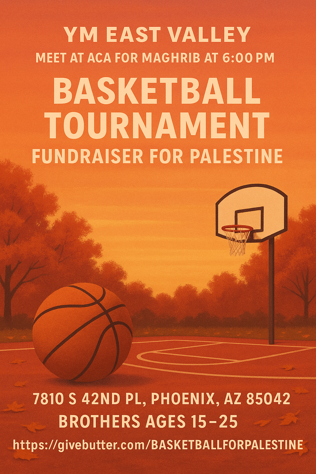 Campaign cover image for YM x ACA Basketball for Palestine