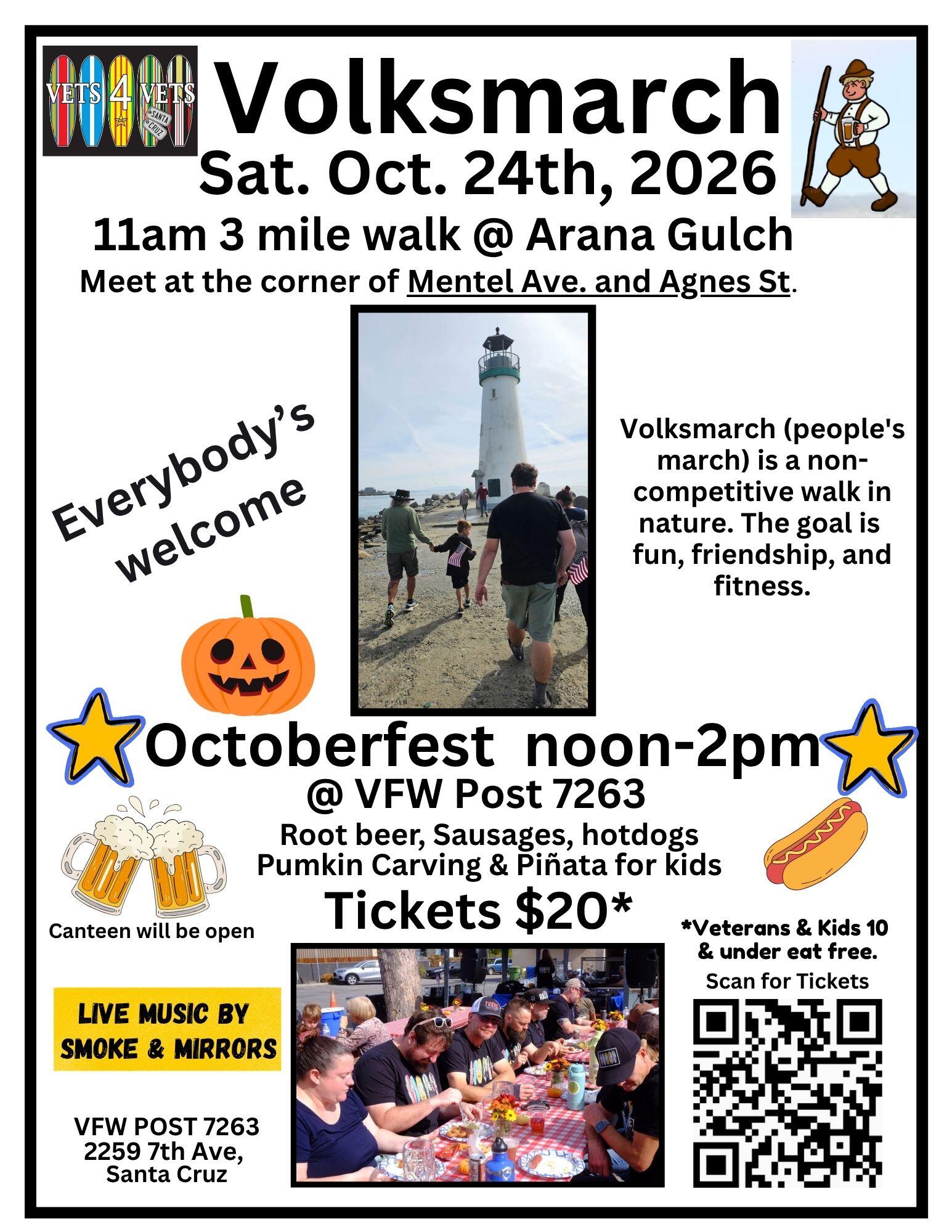 Campaign cover image for Vets 4 Vets Volksmarch & Oktoberfest 2026