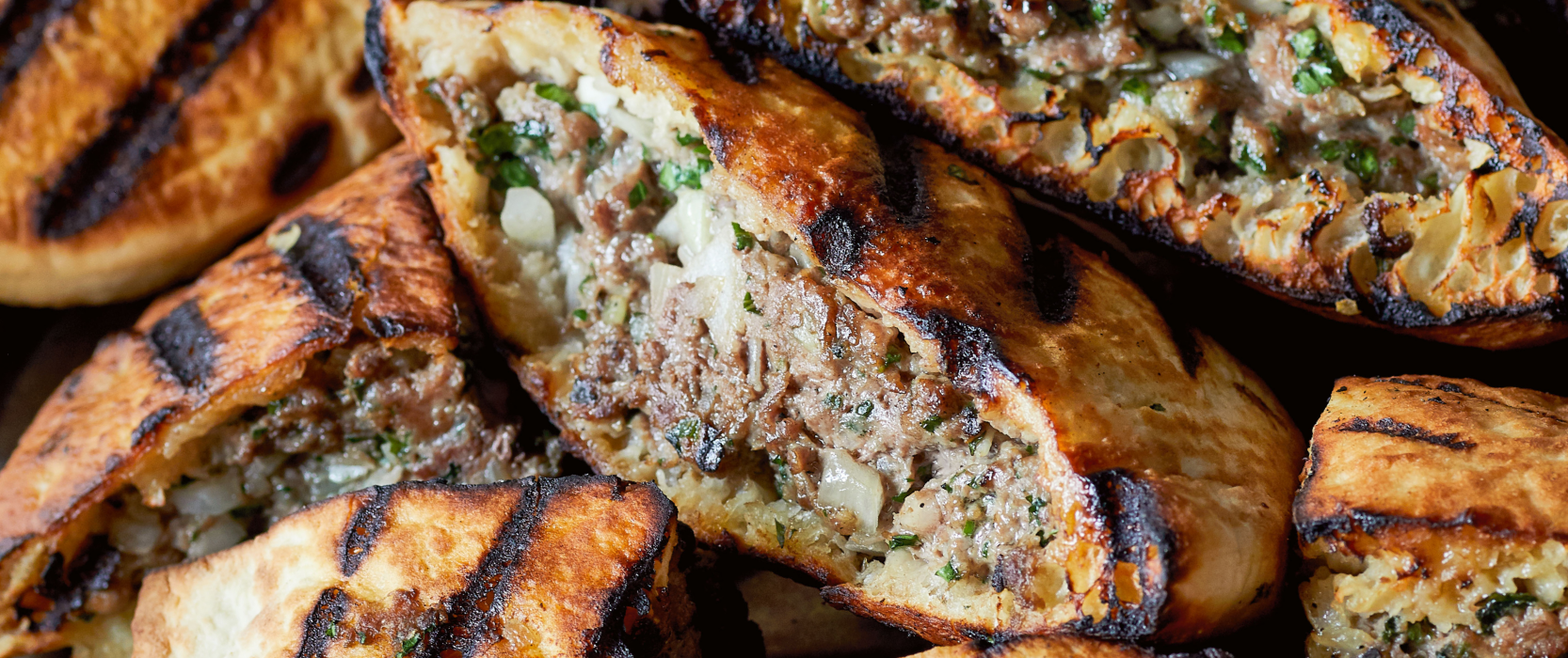 Campaign cover image for Kitchen Rodeo #26: Arayes (Grilled, Meat-Stuffed Pitas) with Einat Admony