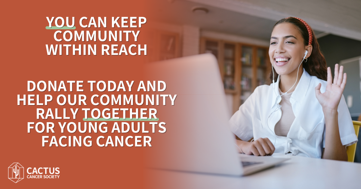 Campaign cover image for Rallying Together: Our Year-End Campaign to Cultivate Community for Young Adults Facing Cancer