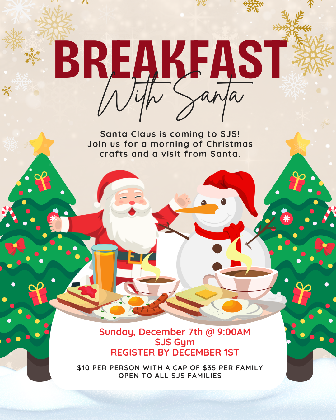 Campaign cover image for Breakfast with Santa 2025