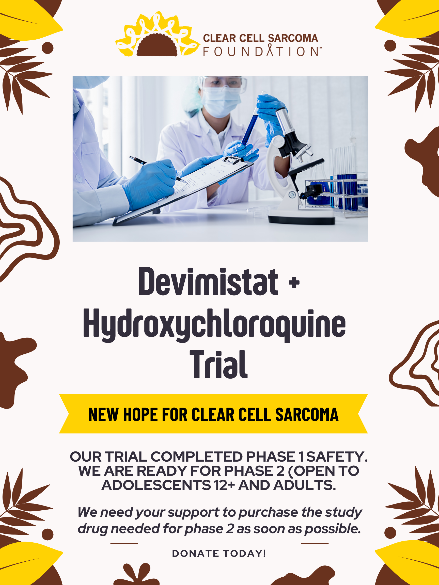 Campaign cover image for Devimistat + Hydroxychloroquine Trial