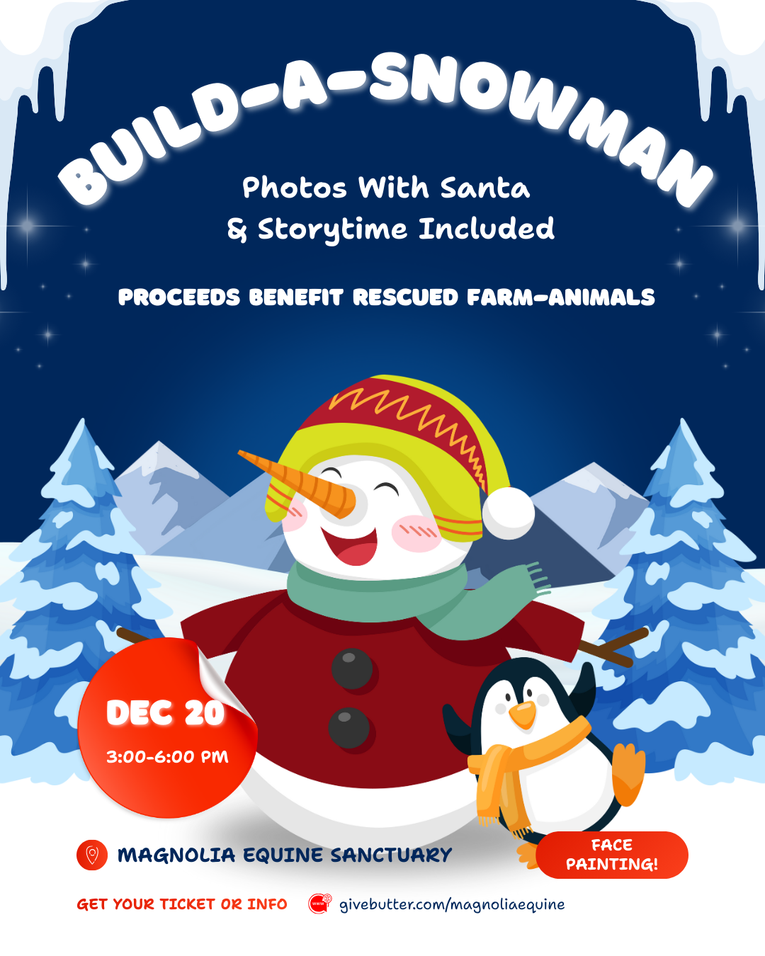Campaign cover image for Build-A-Snowman Dec. 20th
