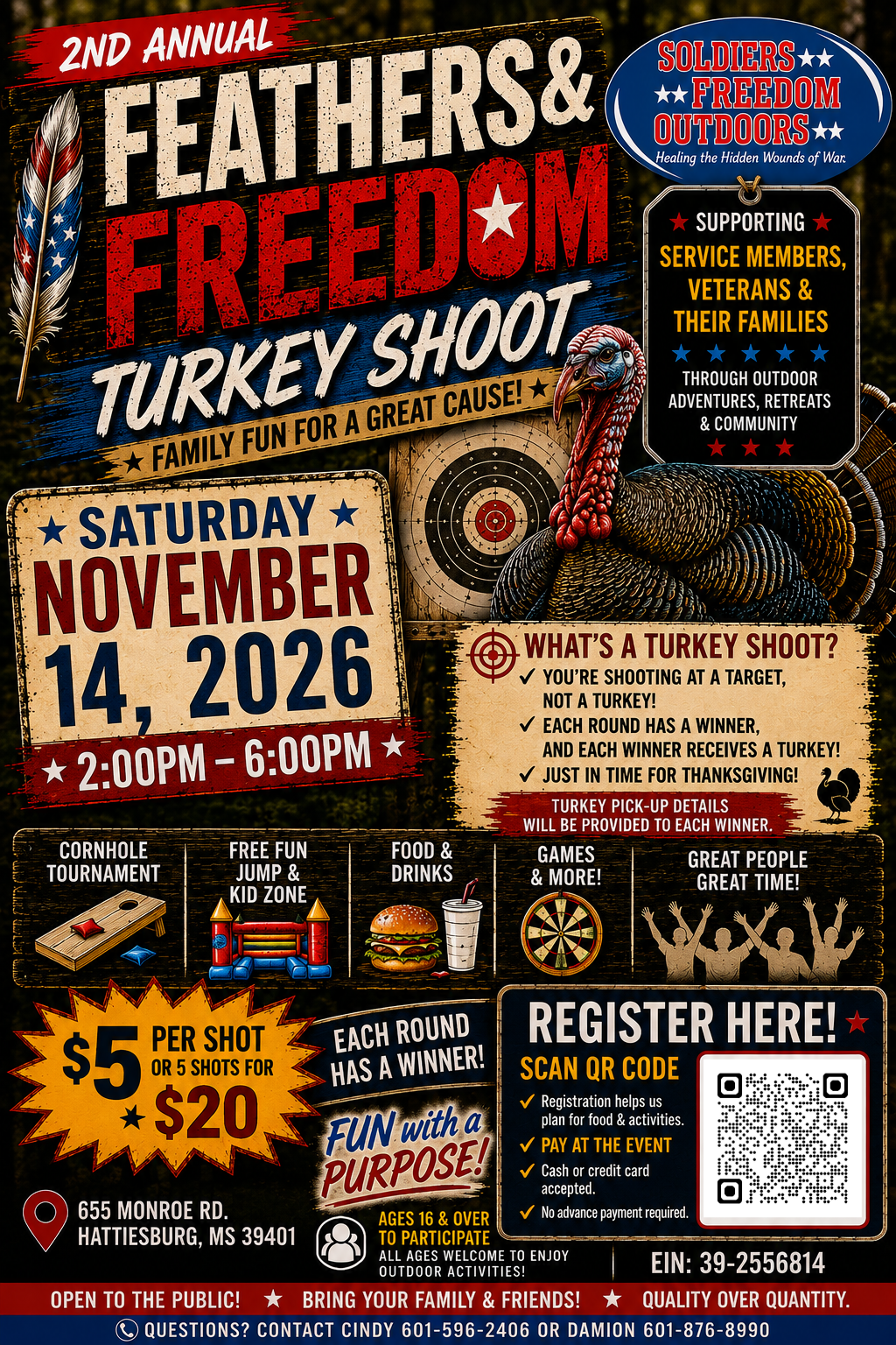 Campaign cover image for Feathers & Freedom Turkey Shoot 2nd annual