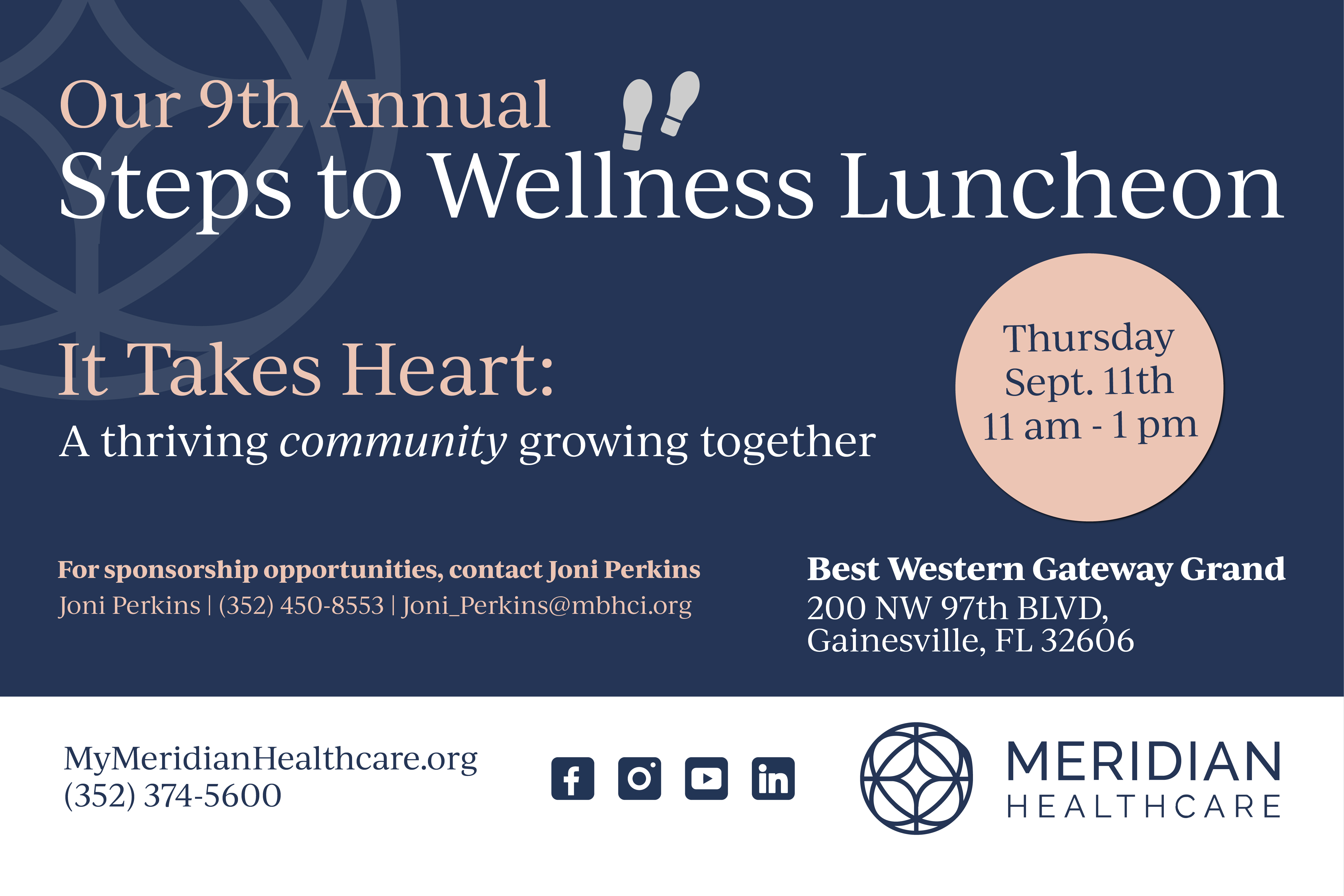 Campaign cover image for 9th Annual Steps to Wellness Luncheon