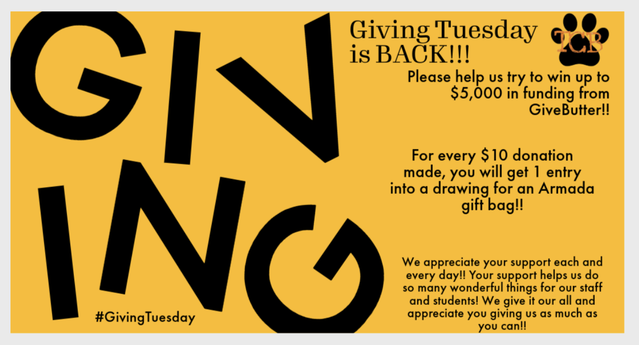 Campaign cover image for TCB 2024 Giving Tuesday Fundraising Drive