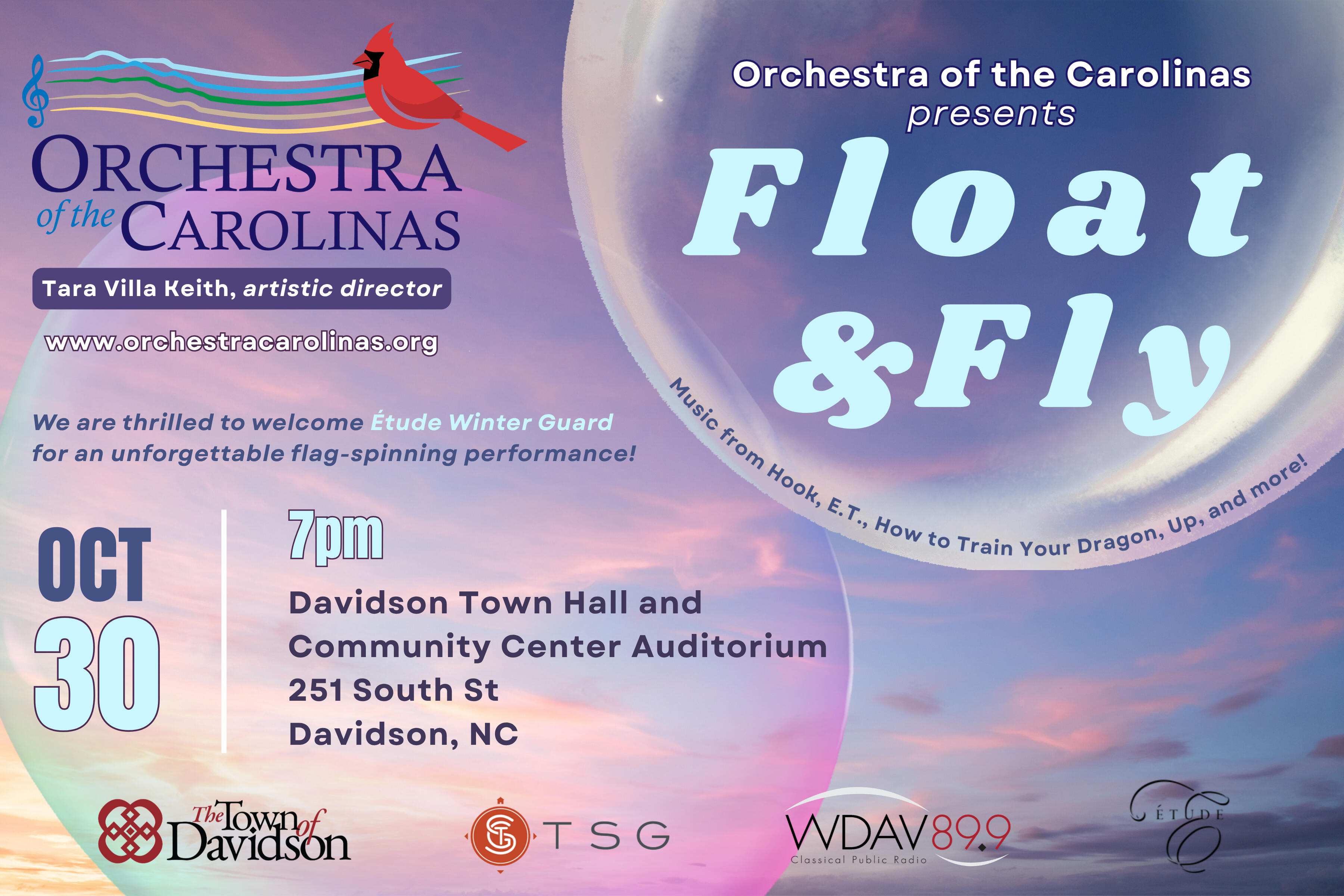 Campaign cover image for October 30 Concert: Float and Fly