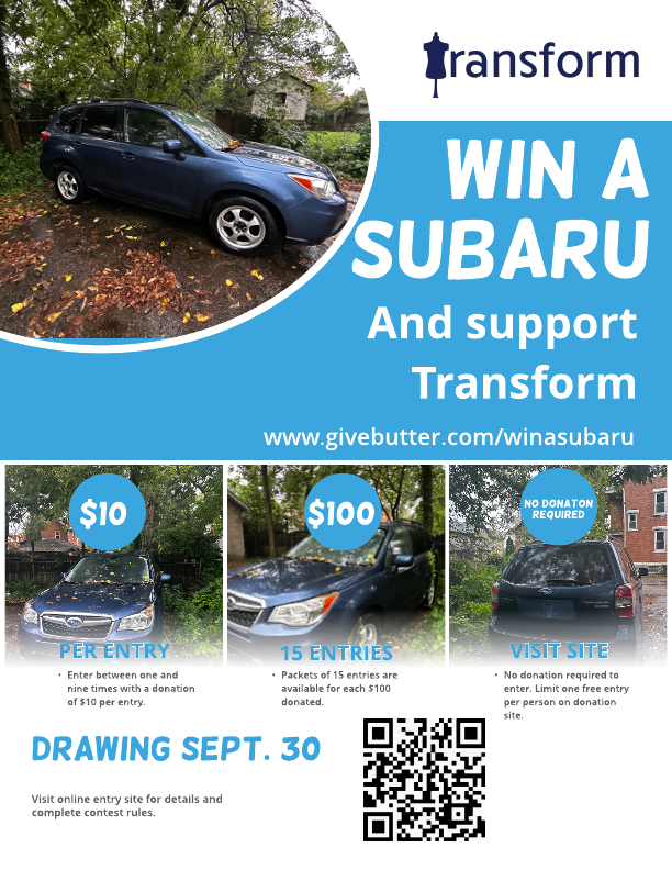 Campaign cover image for Win A Subaru Forester And Support Transform