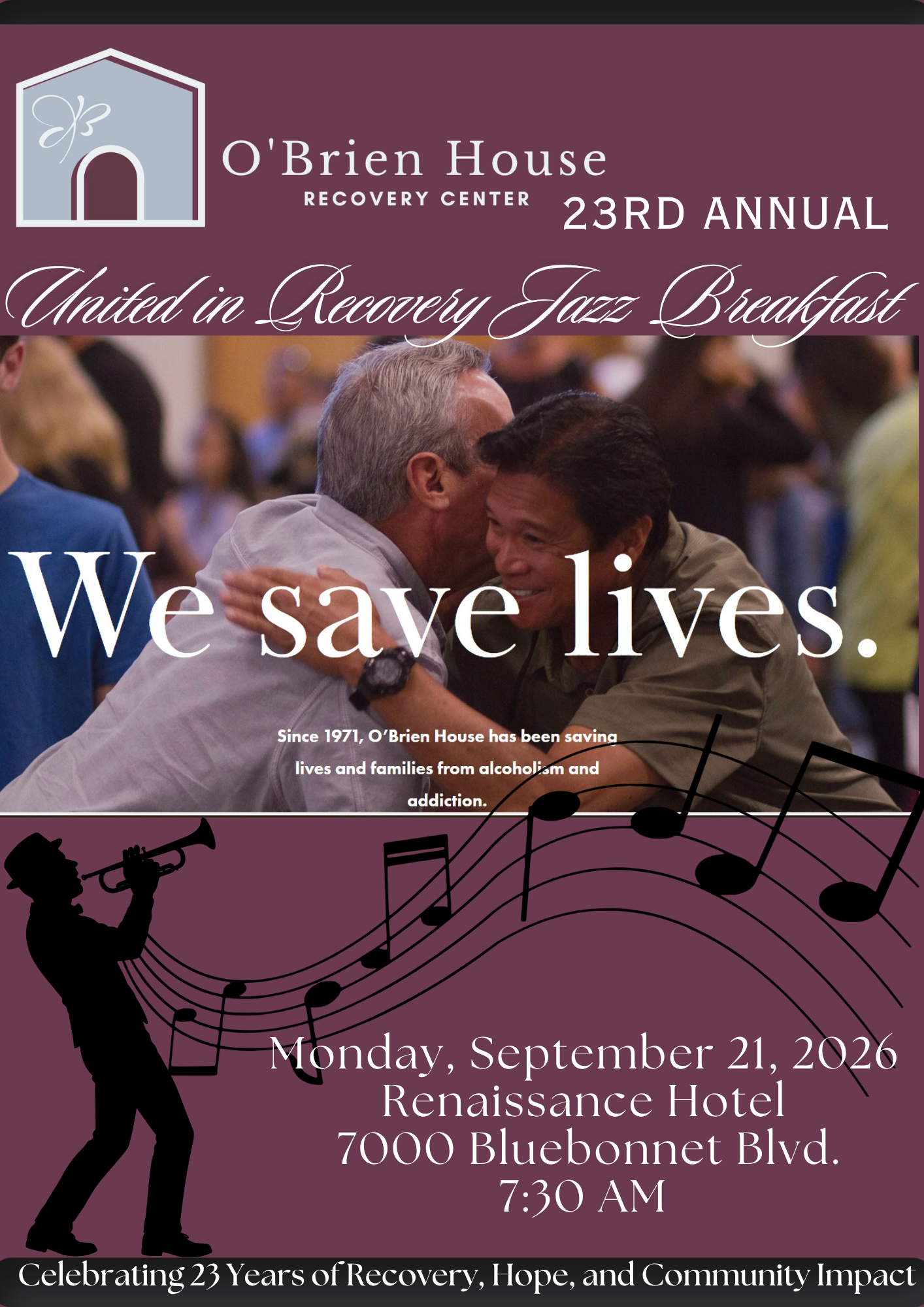 Campaign cover image for 2026 United in Recovery Jazz Breakfast