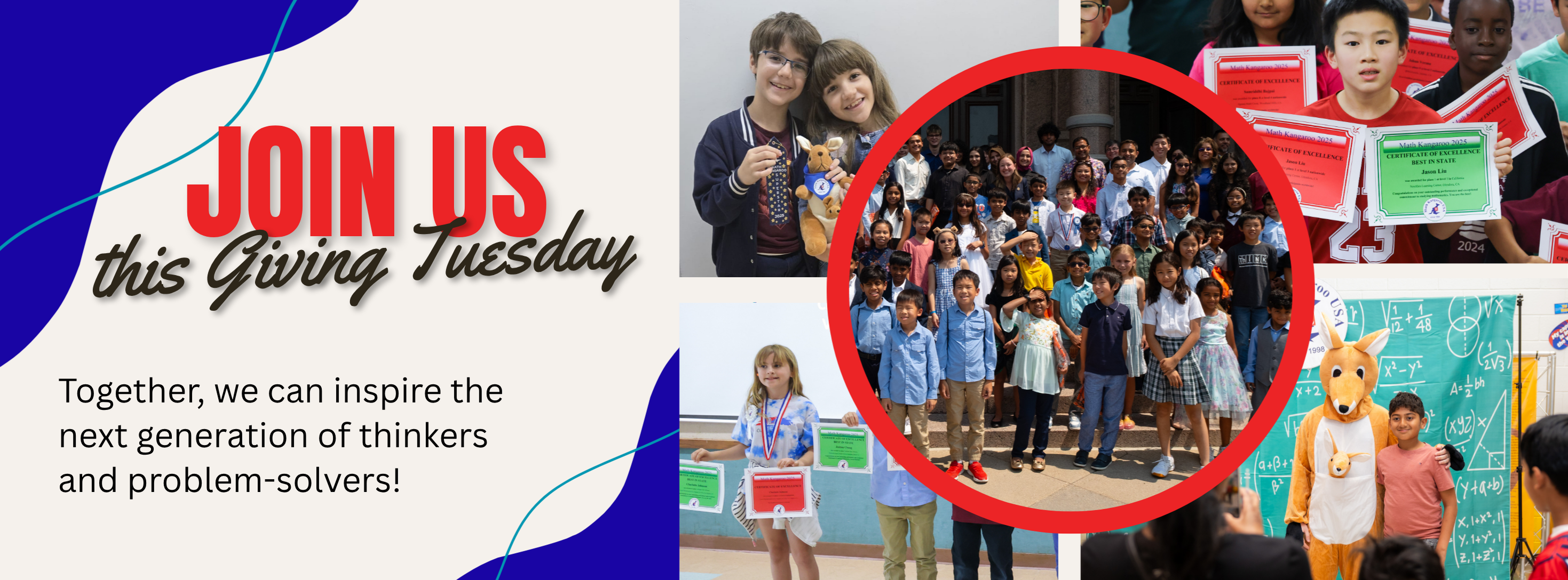 Campaign cover image for 2025 Giving Tuesday with Math Kangaroo USA