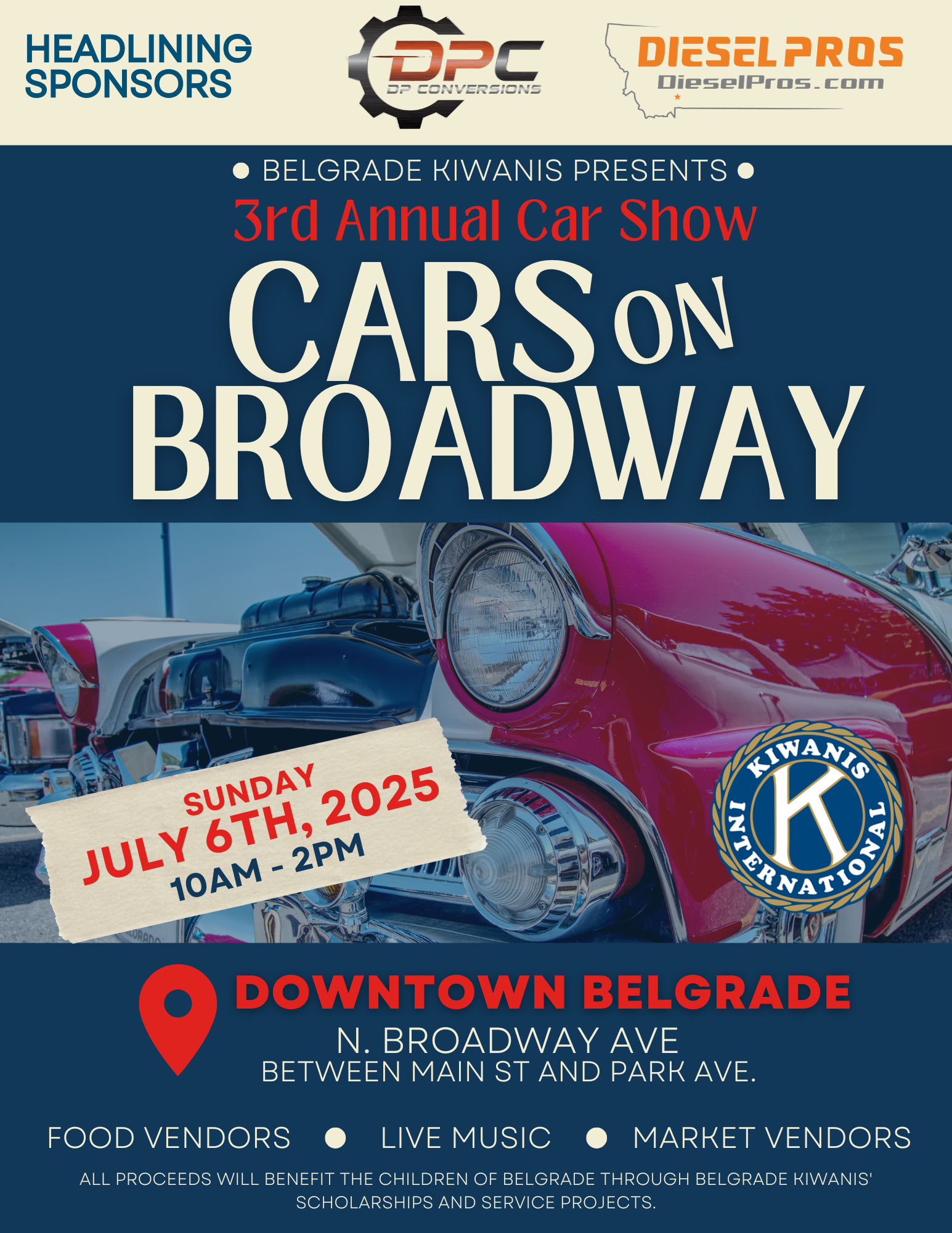 Campaign cover image for 3rd Annual Cars on Broadway Car Show