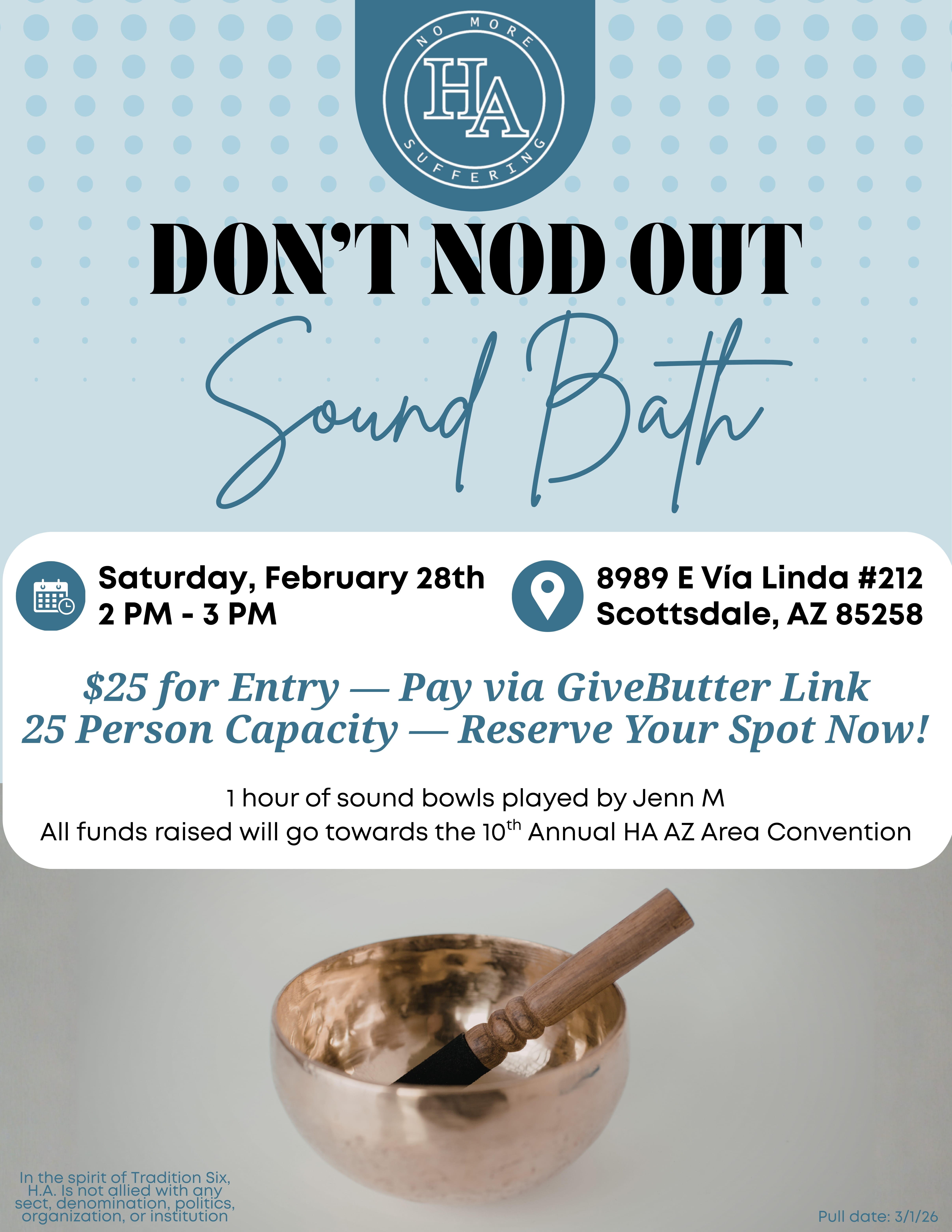 Campaign cover image for Don't Nod Out Sound Bath
