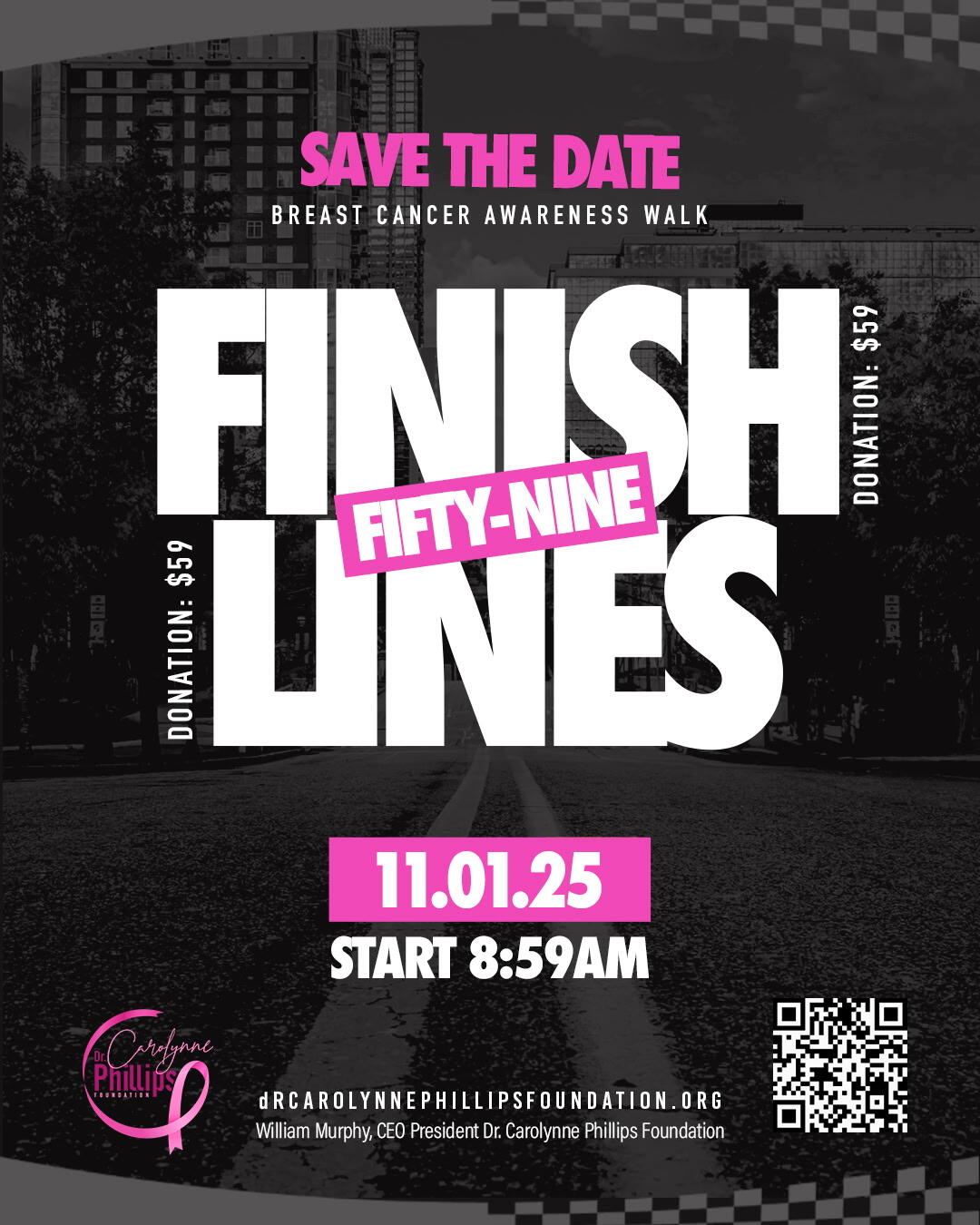 Campaign cover image for 2025 59 Finish Lines Direct Sponsor  Donation