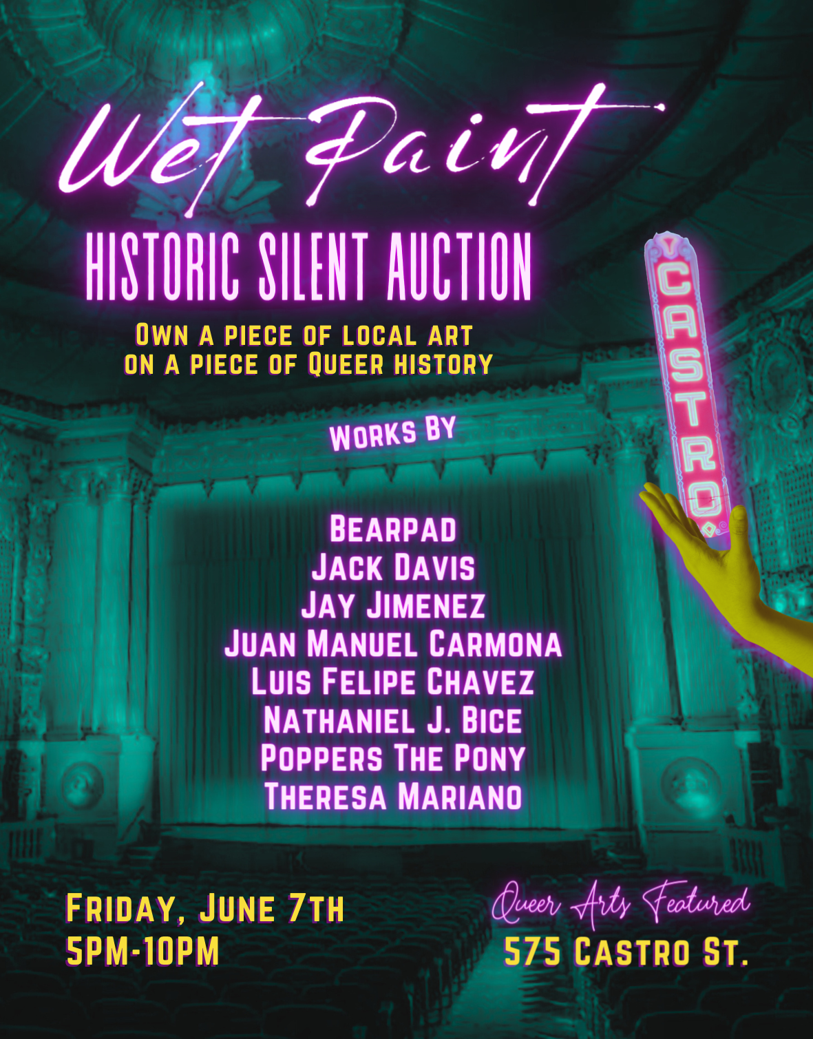 Campaign cover image for [ARCHIVED] 6/7 Wet Paint Silent Auction: Queer Art on History