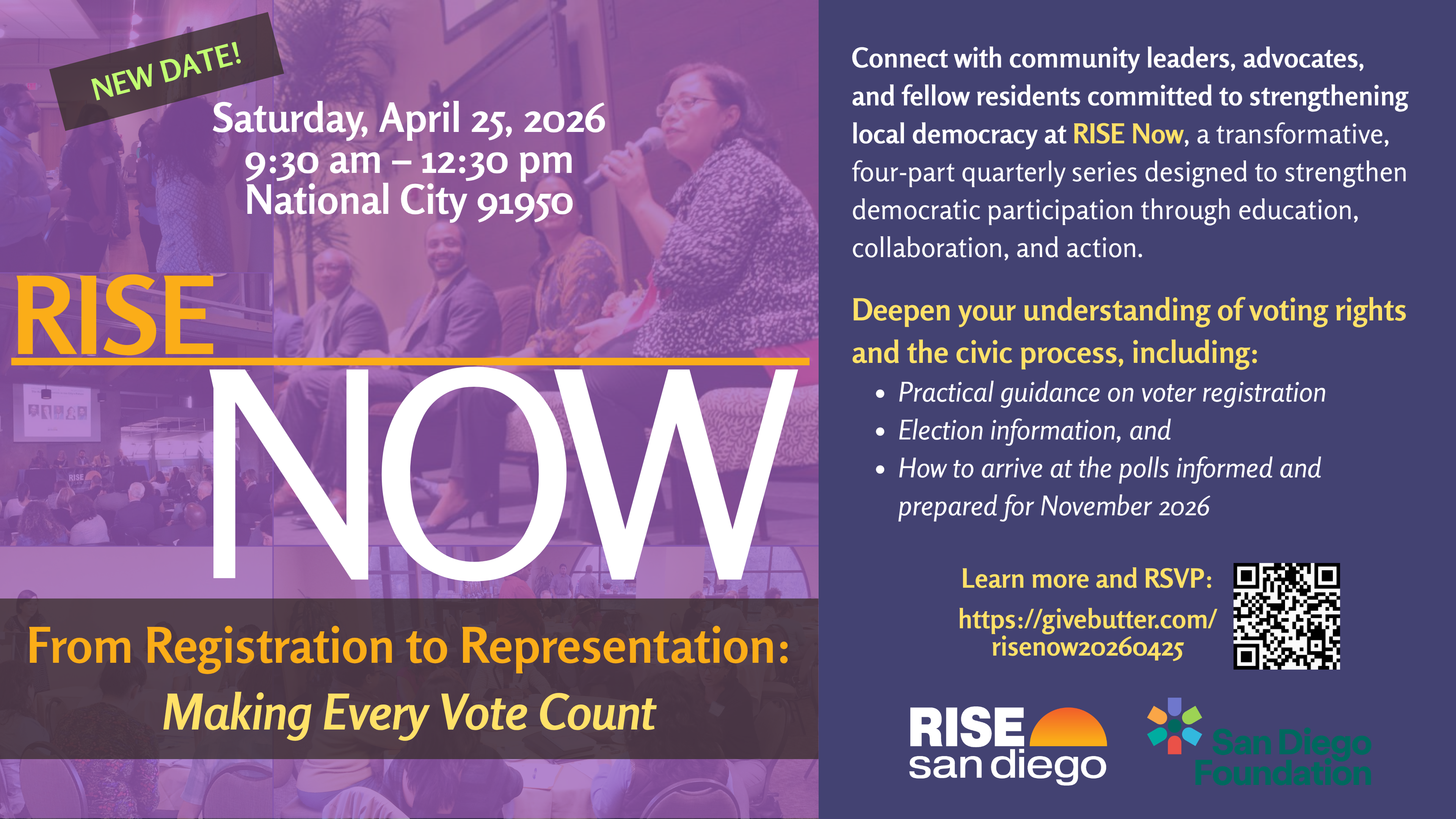 Campaign cover image for RISE Now - From Registration to Representation: Making Every Vote Count