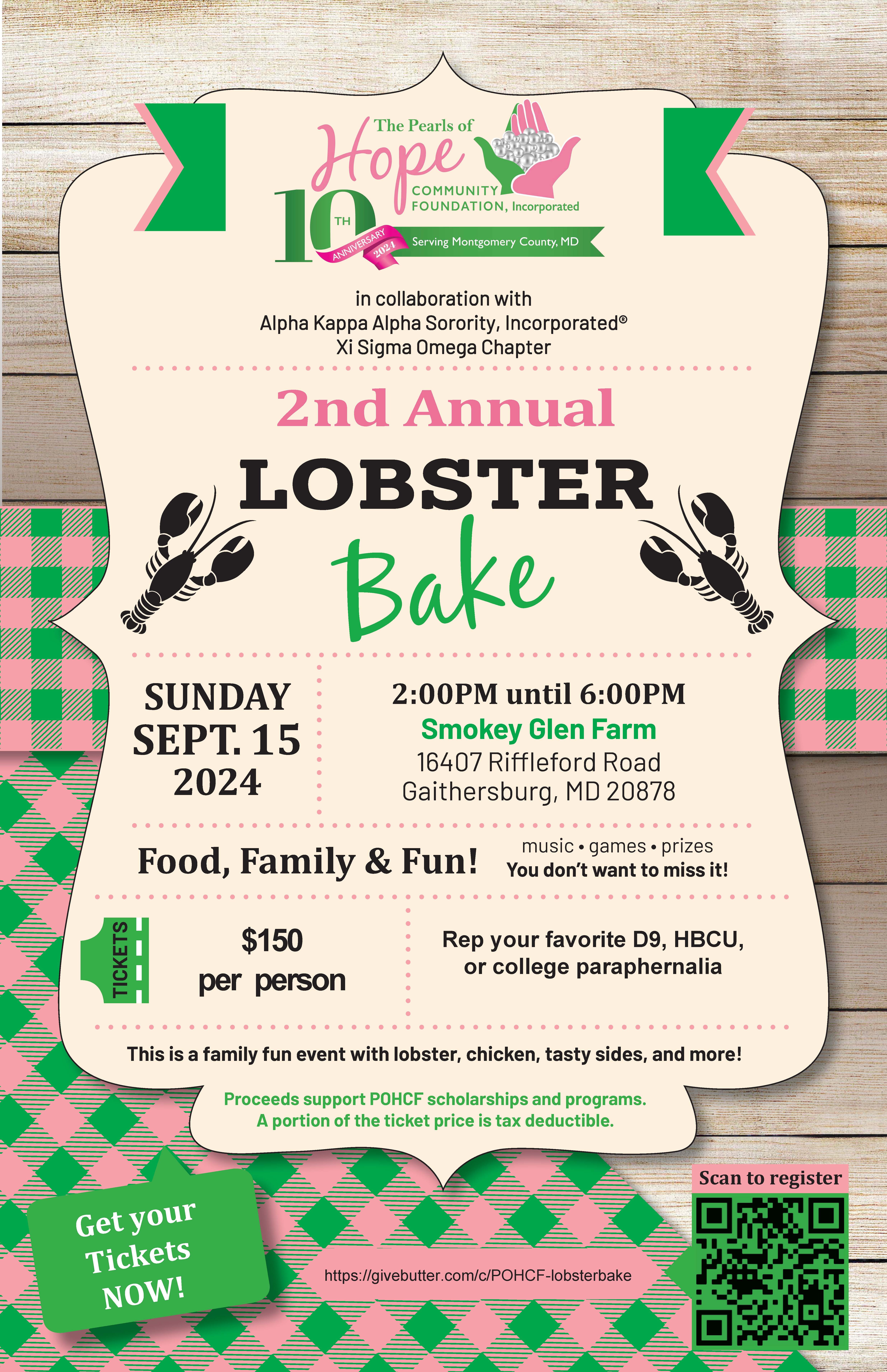 Campaign cover image for POHCF  2nd Annual Lobster Bake Fundraiser