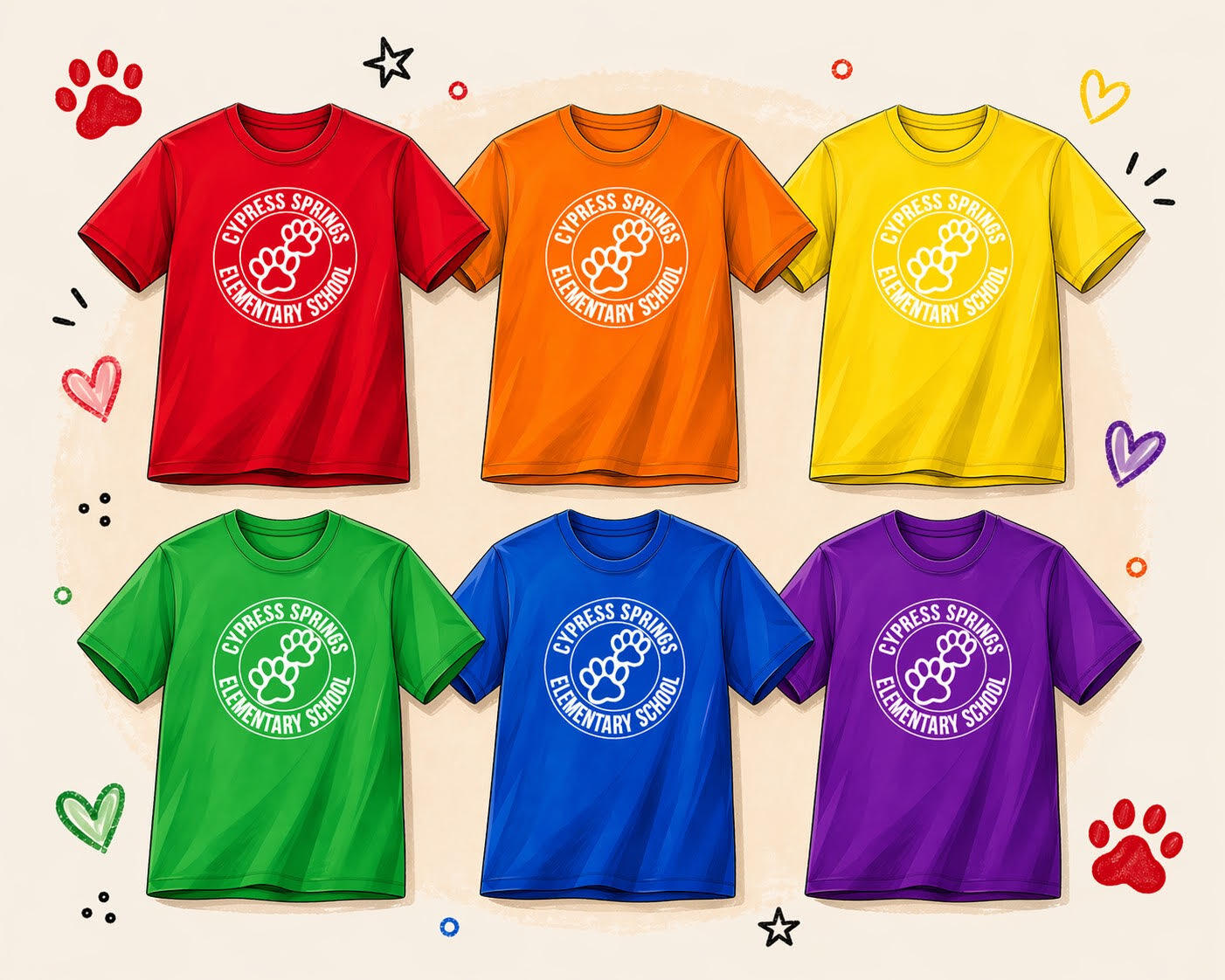 Campaign cover for Preordering Cypress Springs Elementary Class Shirts for 2026-2027!