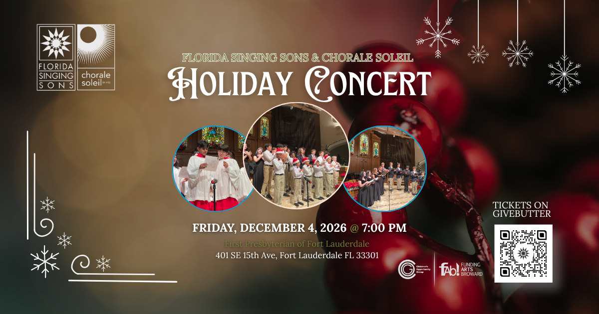Campaign cover image for 2026 Holiday Concert by Florida Singing Sons