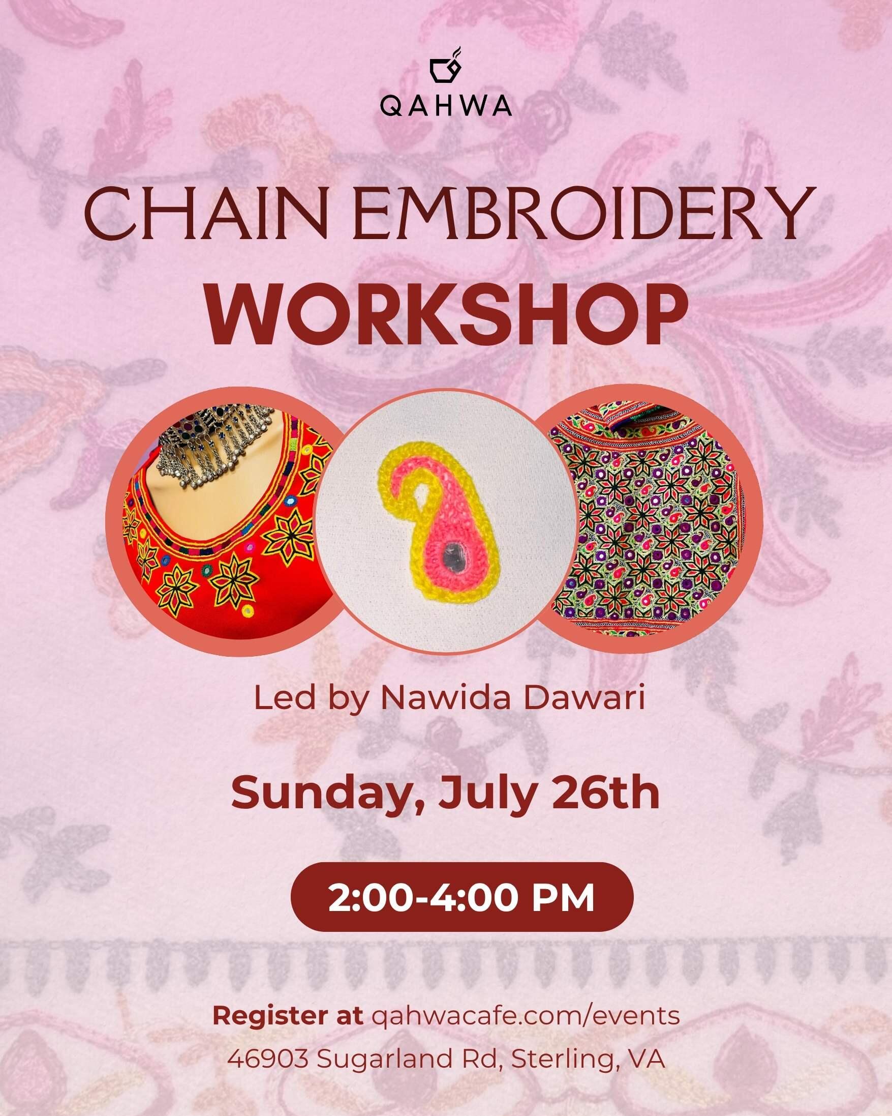 Campaign cover image for Chain Embroidery Workshop