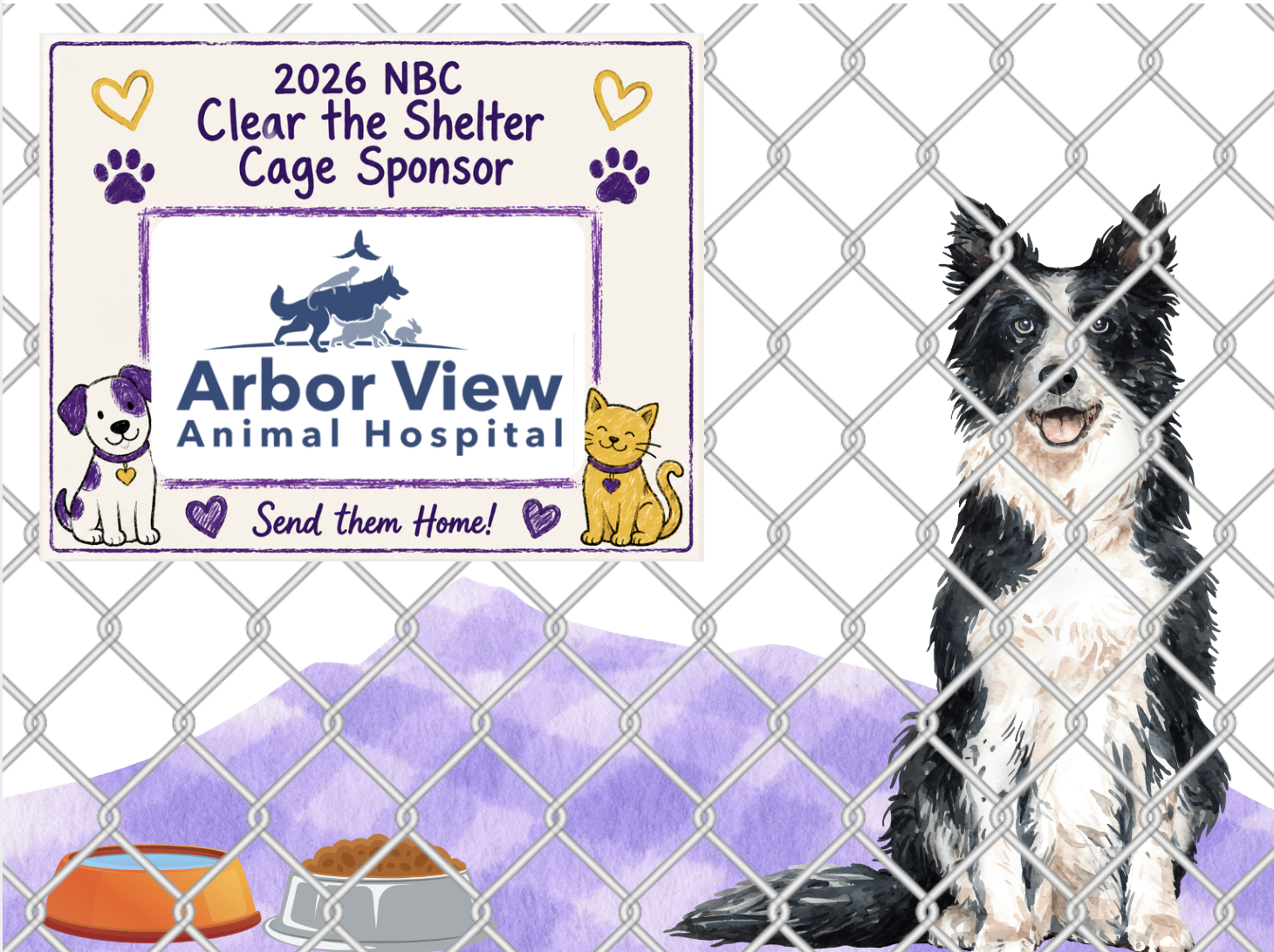 Campaign cover for Cage Sponsorships for NBC Clear the Shelters