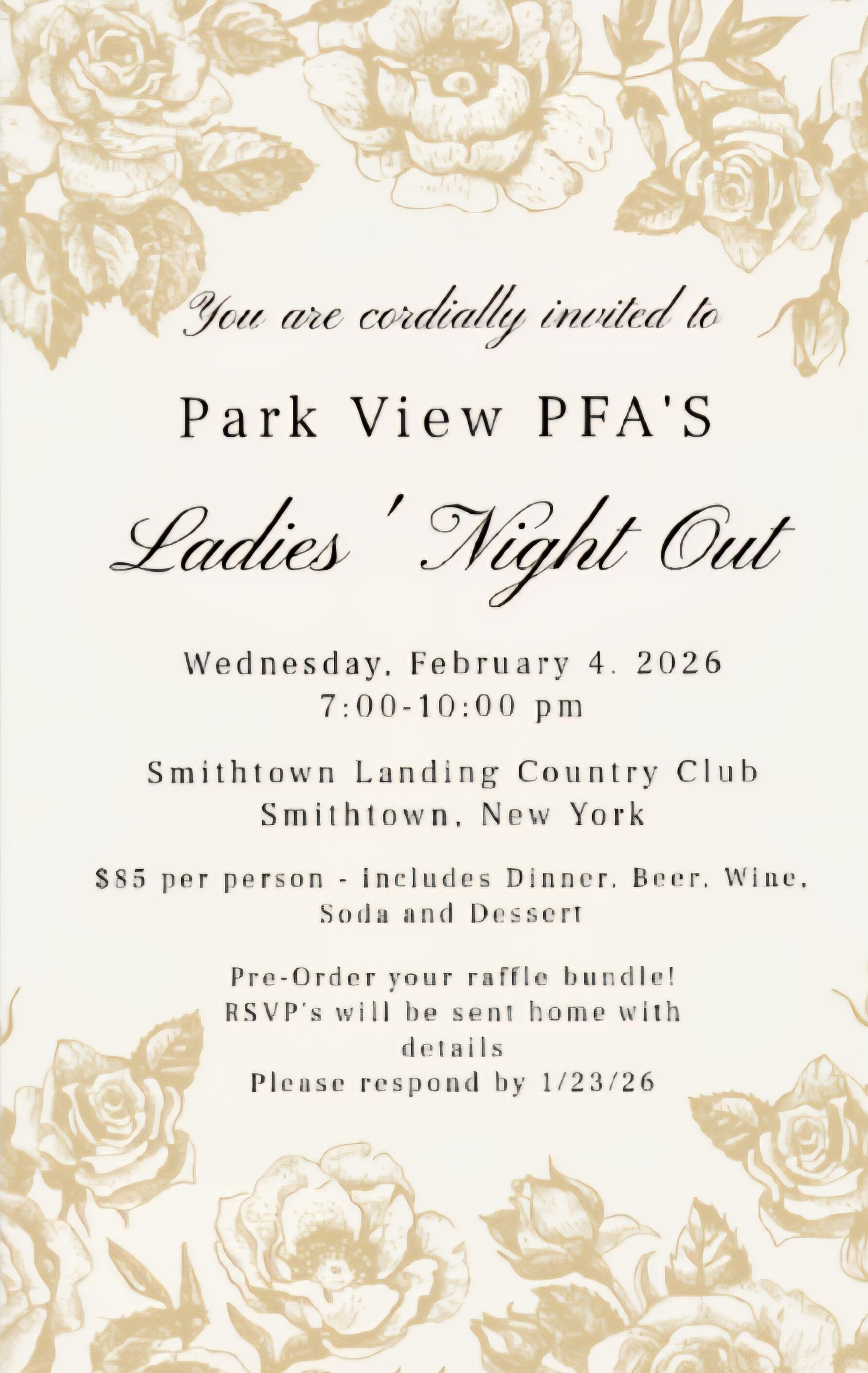 Campaign cover image for Park View Ladies Night Out Tickets and Sponsors (2026)