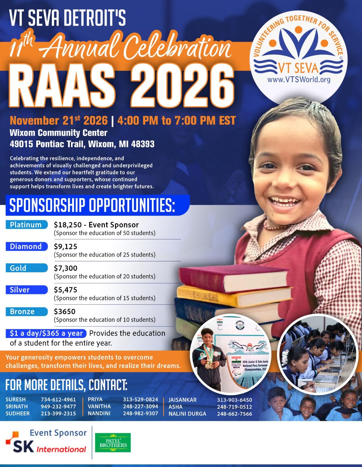 Campaign cover for VT Seva Detroit RAAS 2026