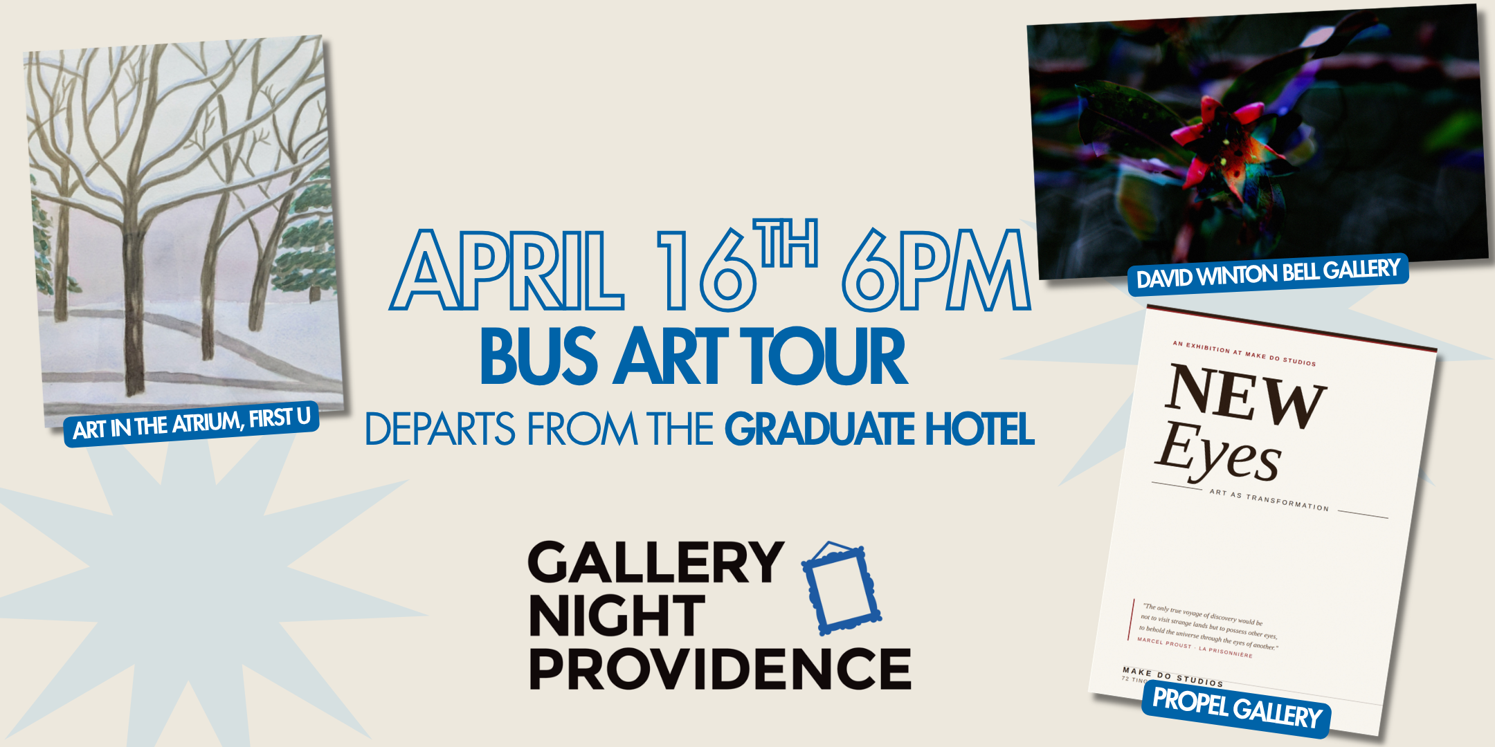 Campaign cover image for Gallery Night 2026 - April 16th 6pm Bus Tour