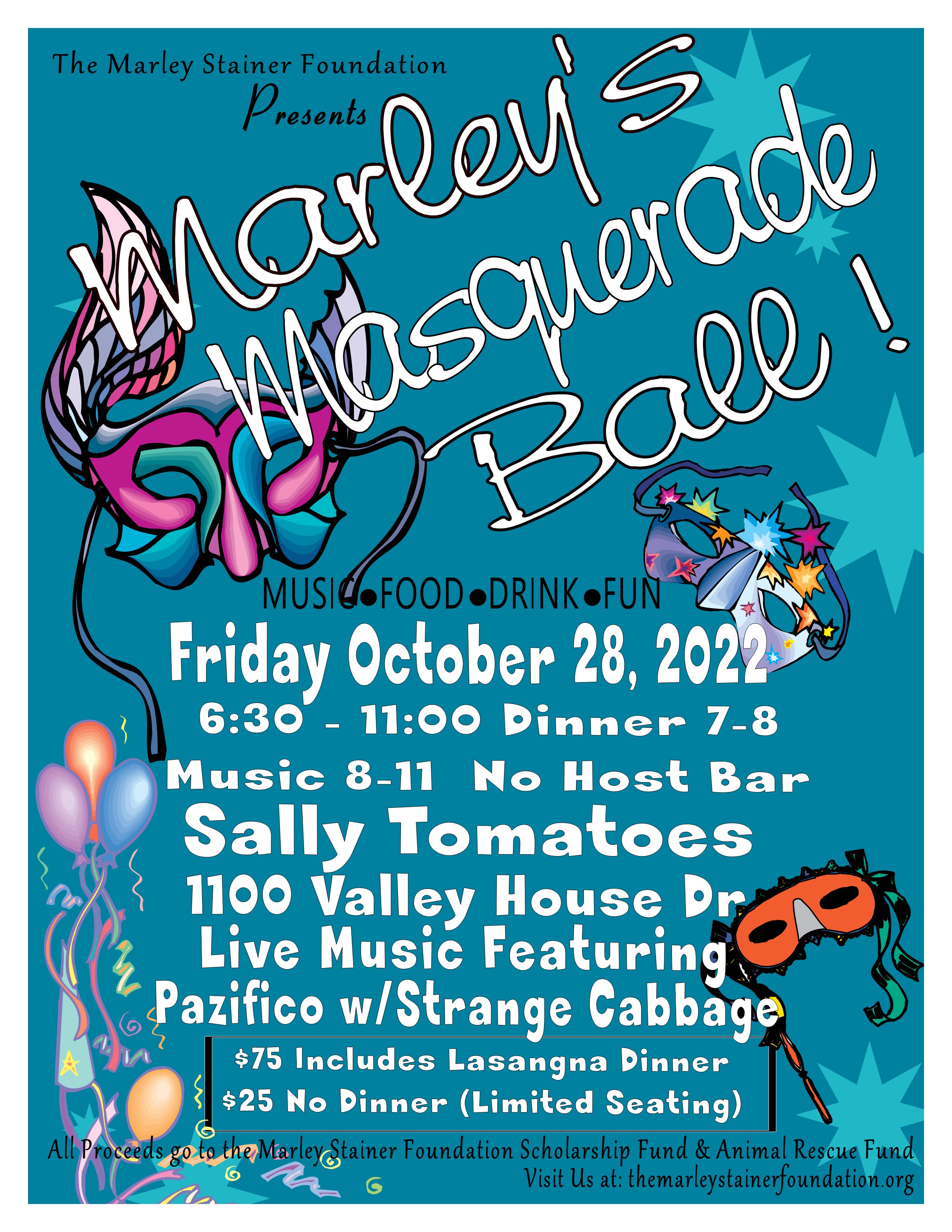 Campaign cover image for Marley's Masquerade Ball