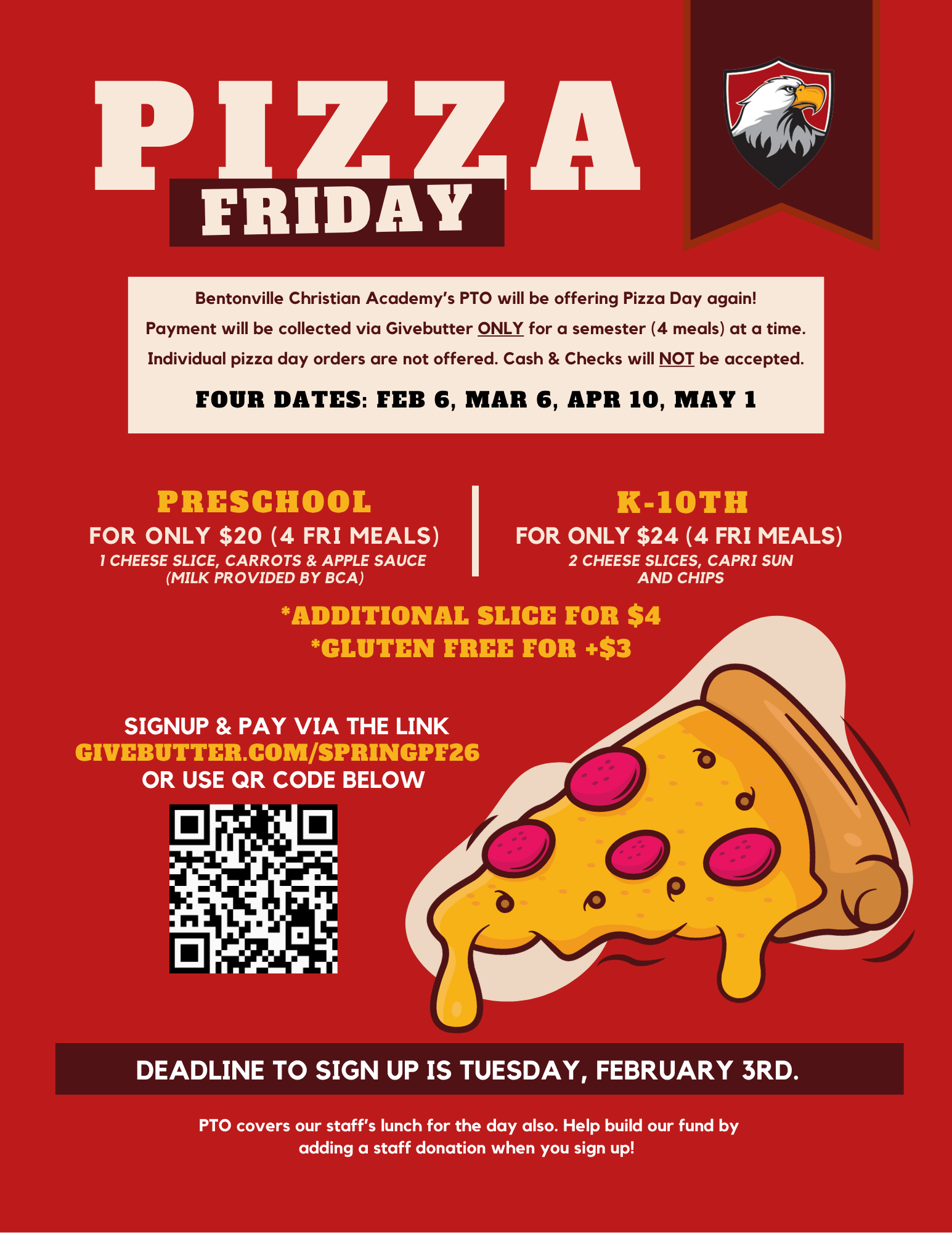 Campaign cover image for Pizza Friday - Spring 2026