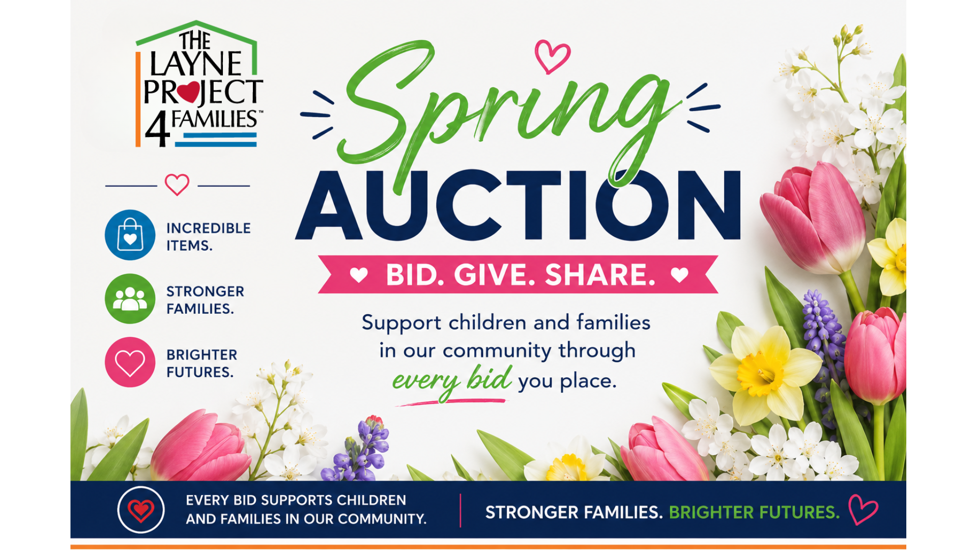 Campaign cover image for The Layne Project 4 Families Spring Auction