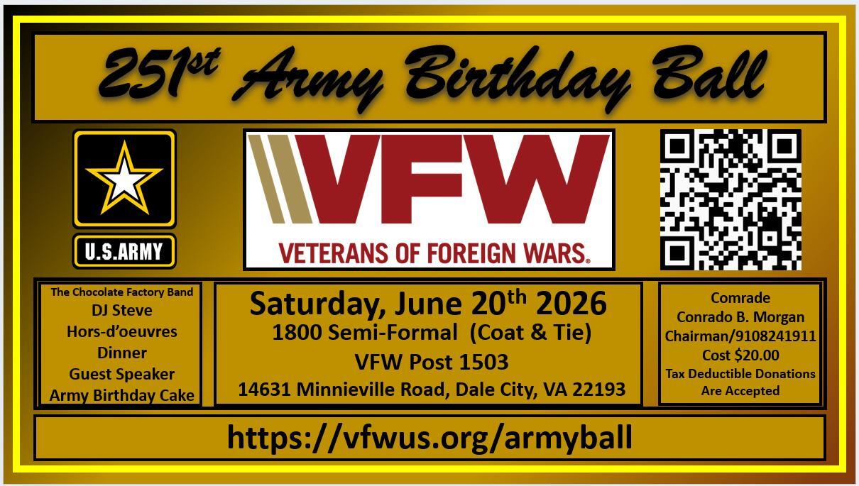 Campaign cover image for 251st Army Birthday Ball