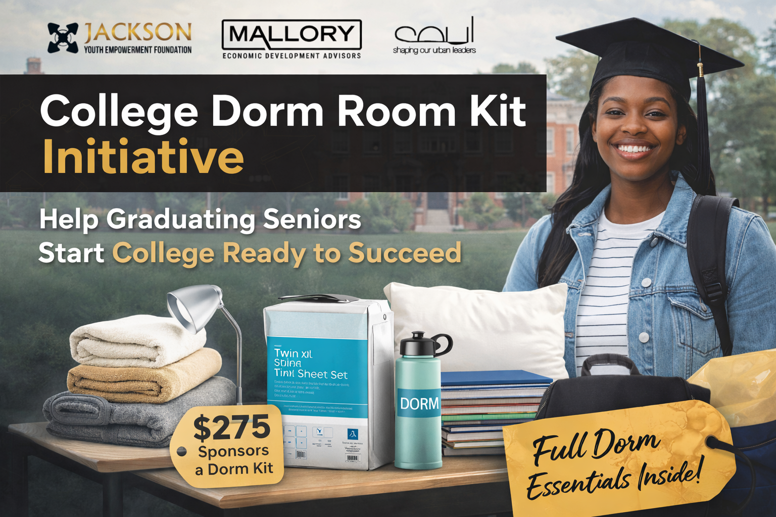 Campaign cover image for College Dorm Room Kit Initiative
