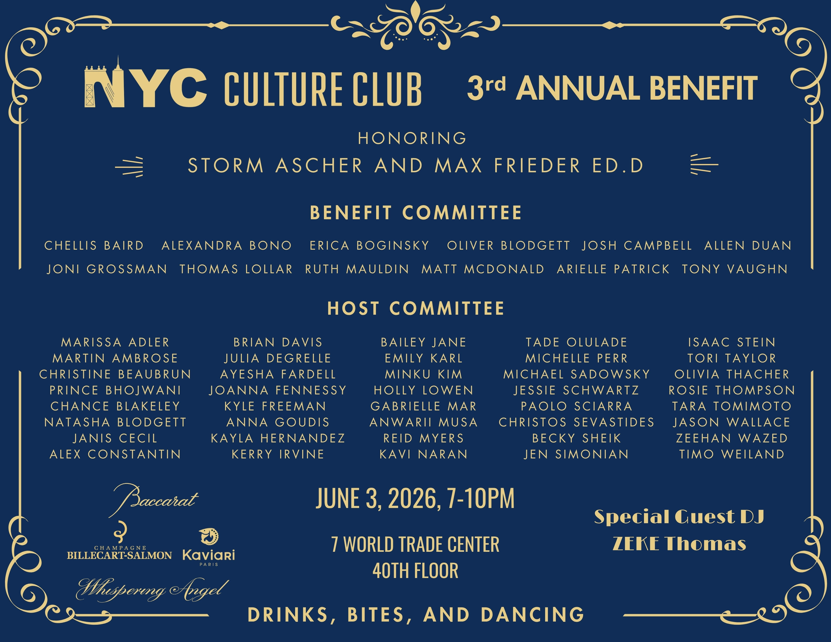 Campaign cover image for NYC Culture Club 3rd Annual Benefit