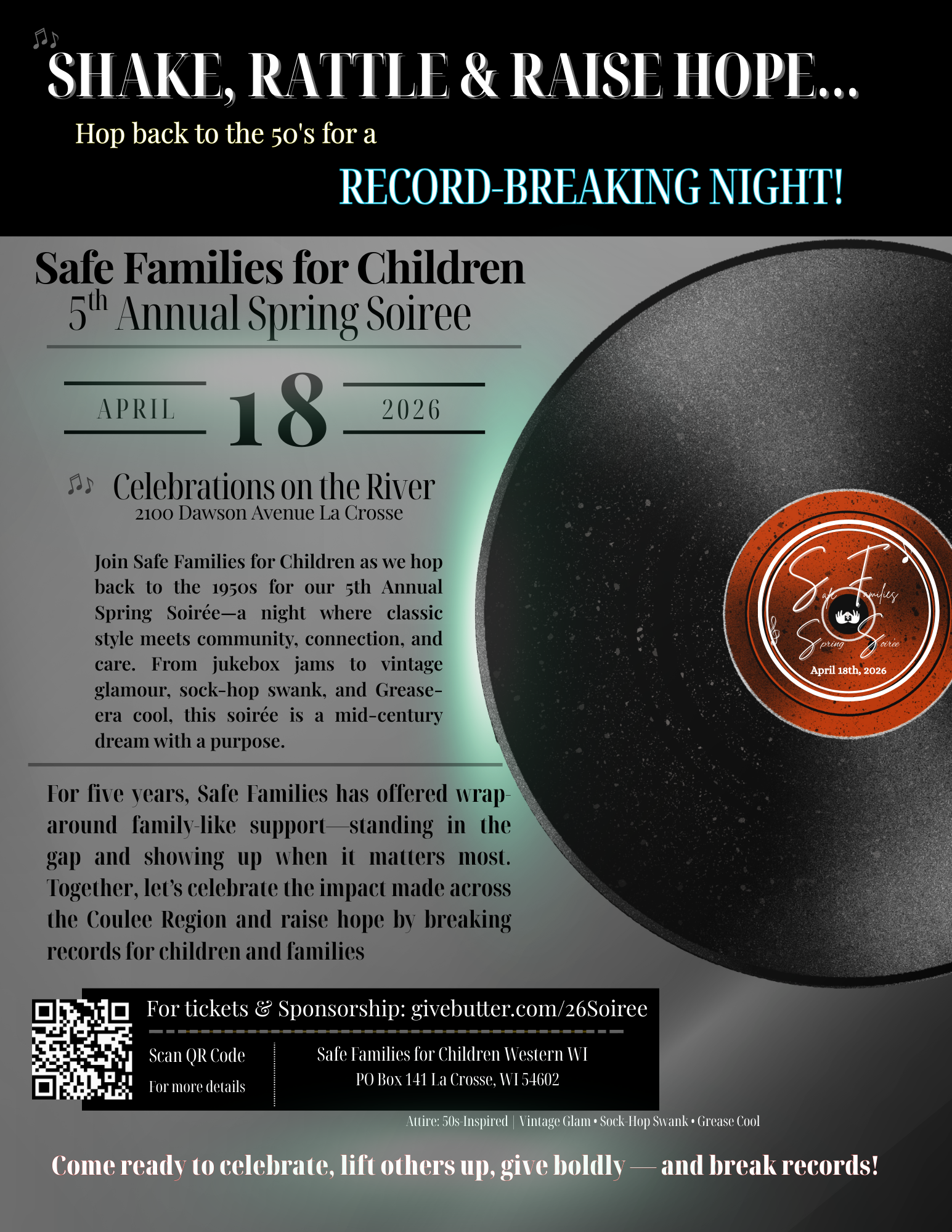 Campaign cover image for Safe Families 5th Annual Spring Soiree
