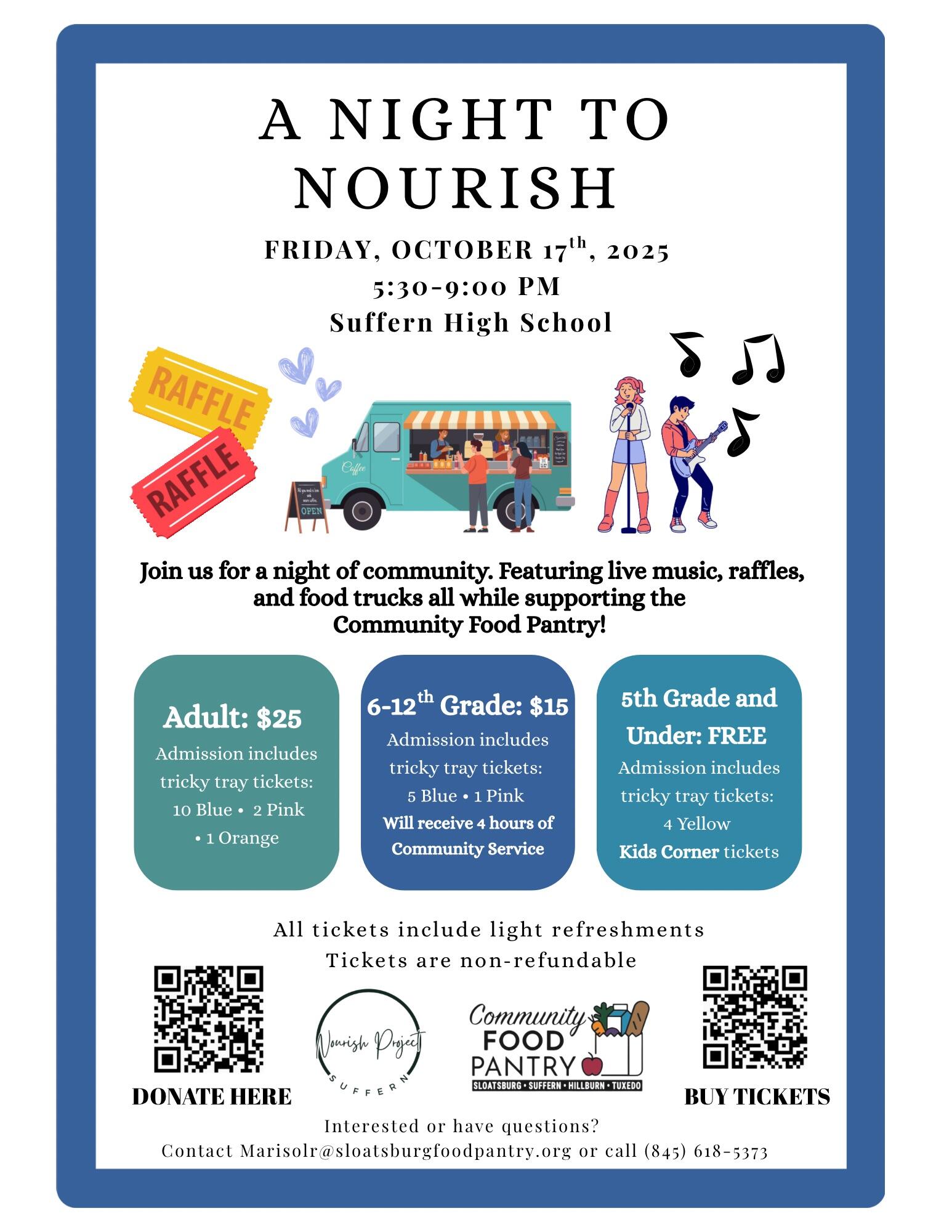 Campaign cover image for Tickets: A Night to Nourish