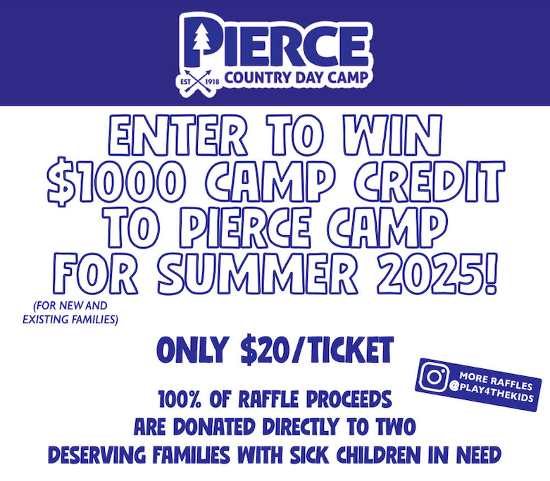 Campaign cover image for PIERCE DAY CAMP $1,000 CREDIT RAFFLE